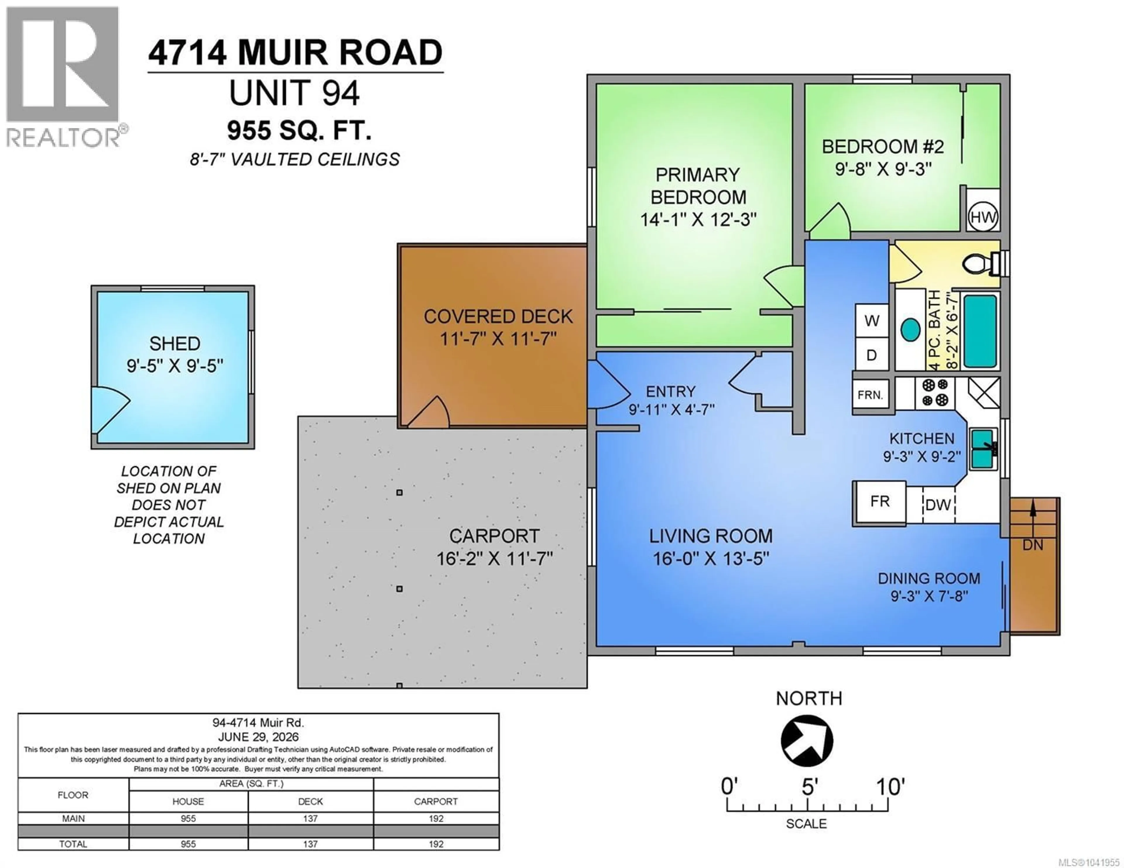 Floor plan for 94 - 4714 MUIR ROAD, Courtenay British Columbia V9N8Z6