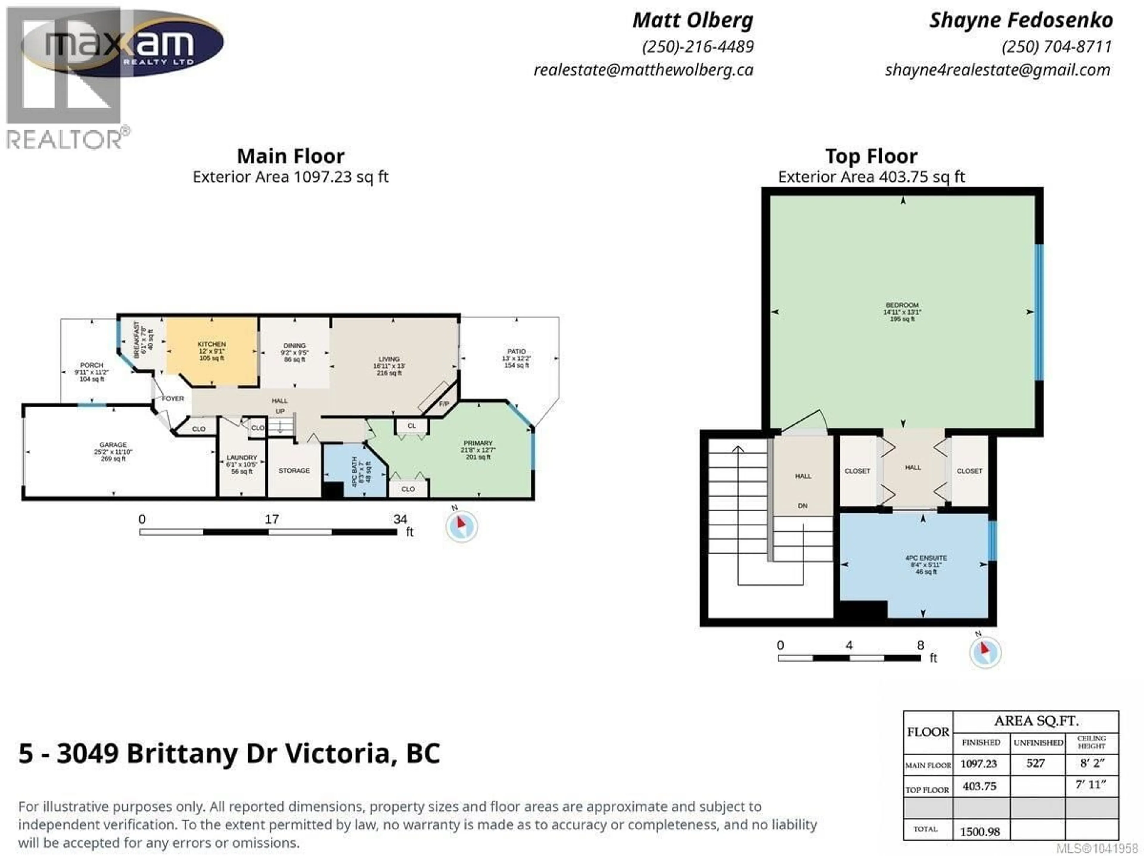 Floor plan for 5 - 3049 BRITTANY DRIVE, Colwood British Columbia V9B5P8