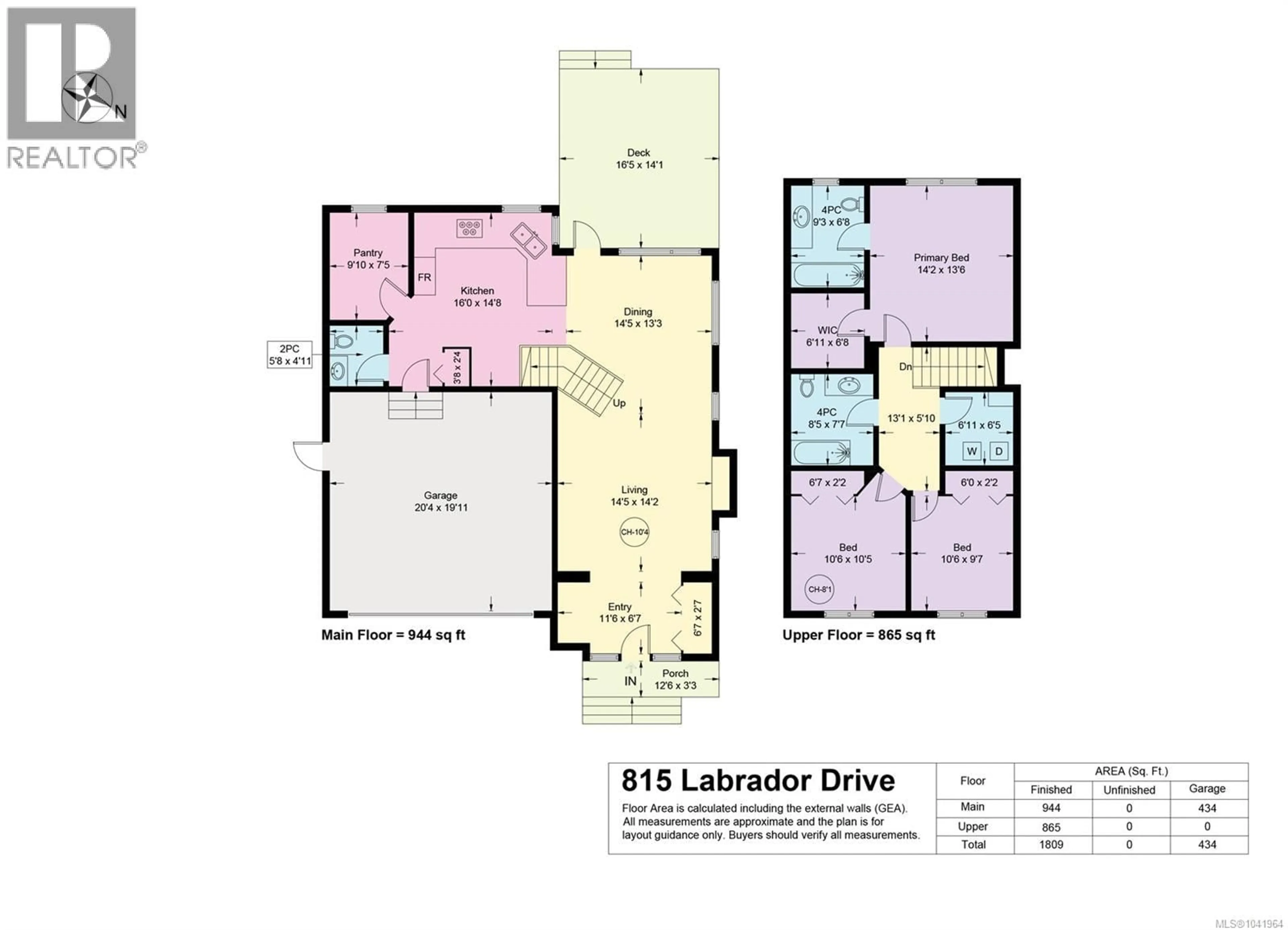 Floor plan for 815 LABRADOR DRIVE, Comox British Columbia V9M4H9