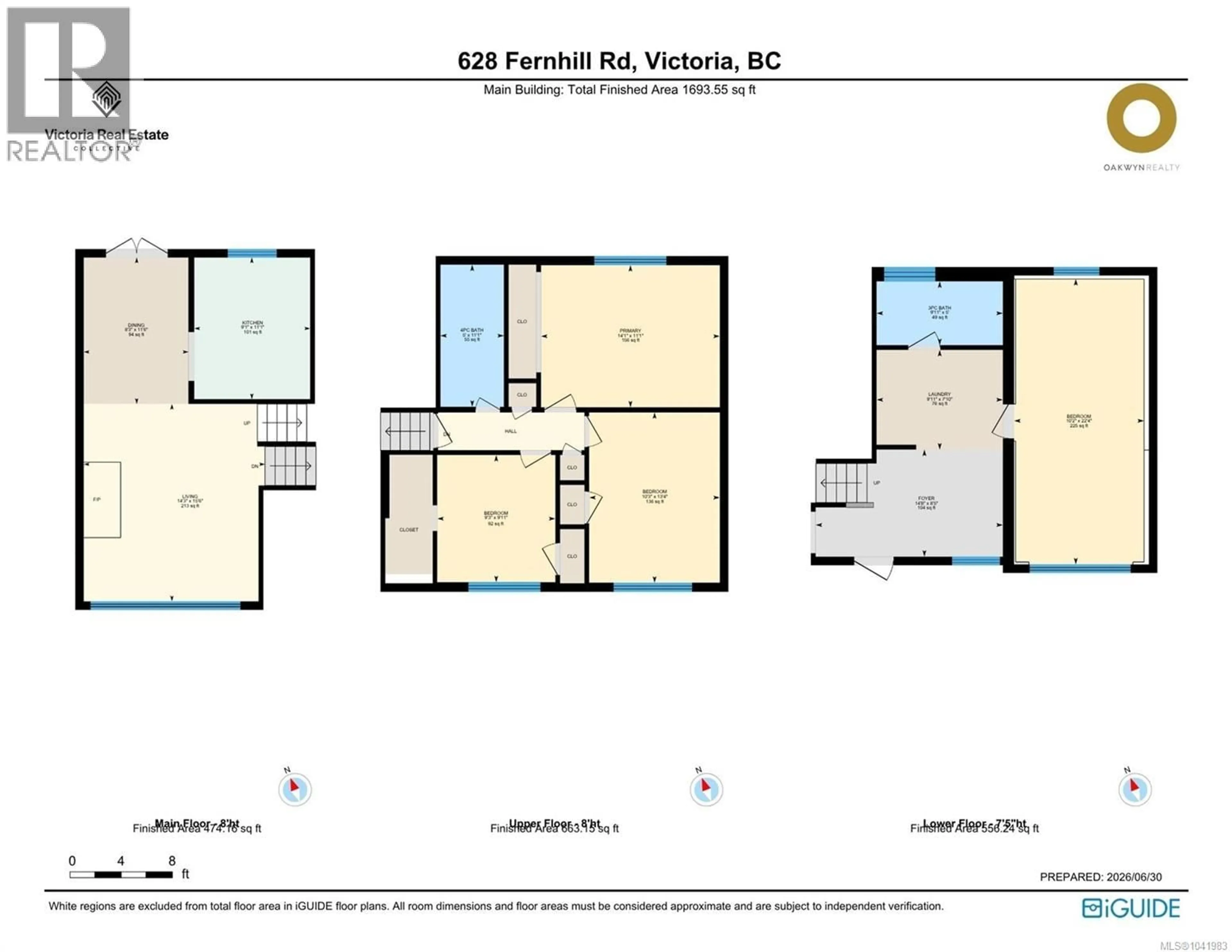 Floor plan for 628 FERNHILL ROAD, Esquimalt British Columbia V9A4Y9