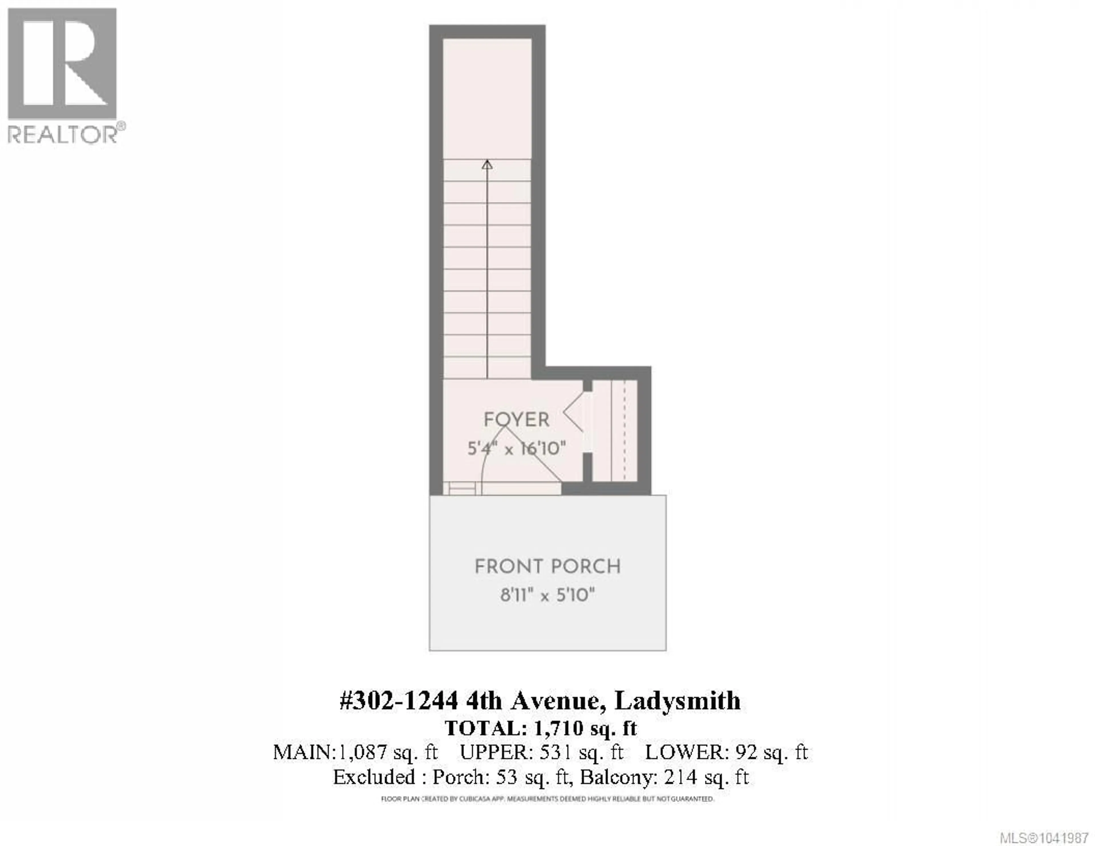 Floor plan for 302 - 1244 4TH AVENUE, Ladysmith British Columbia V9G0A6