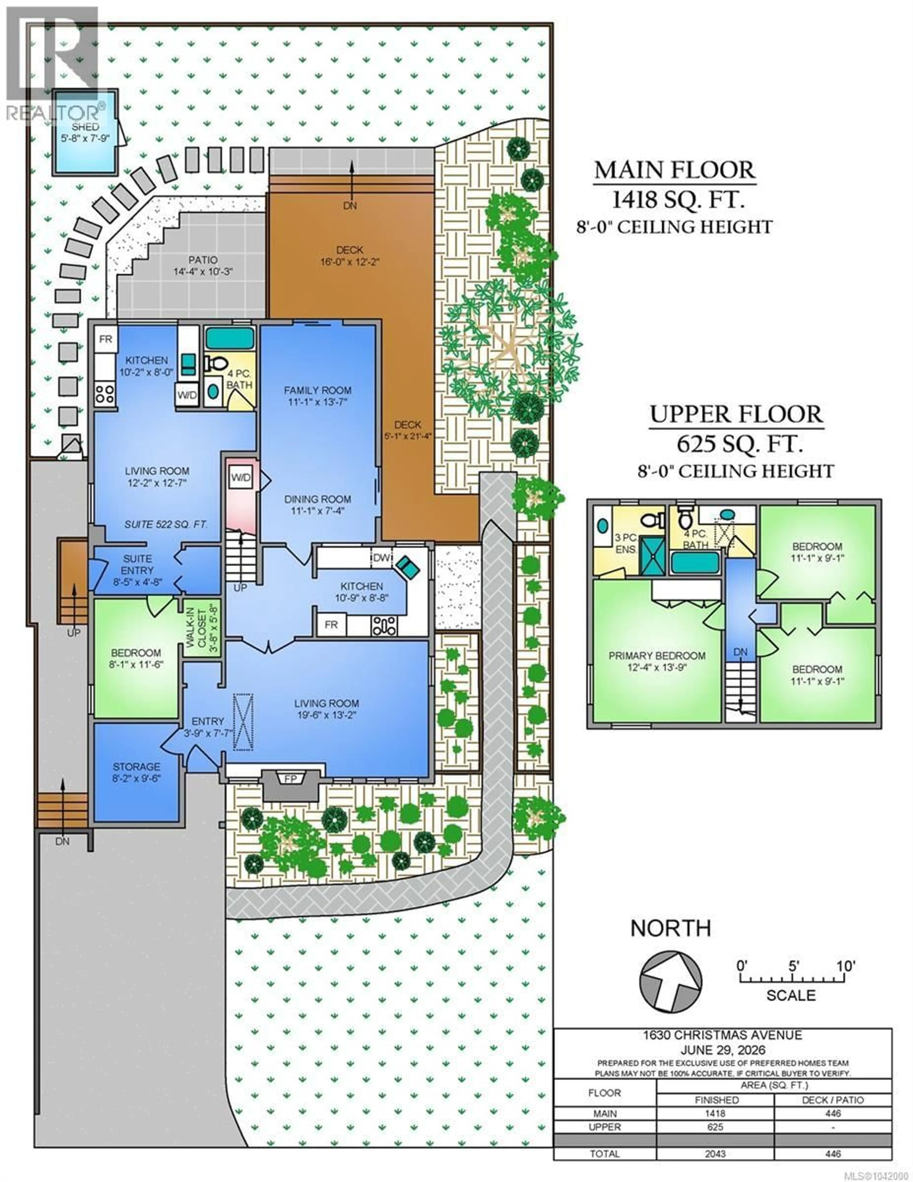 Floor plan for 1630 CHRISTMAS AVENUE, Saanich British Columbia V8P2X2