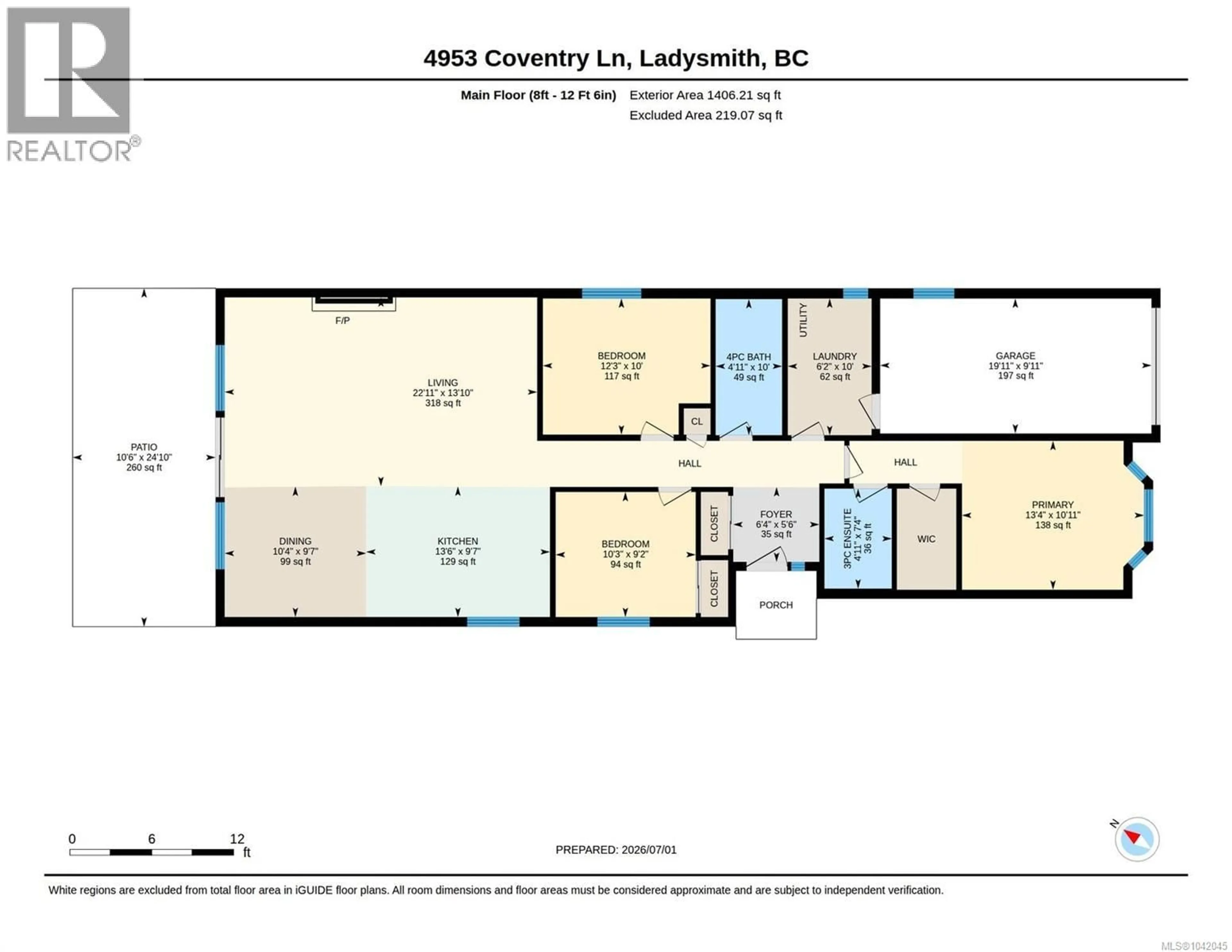 Floor plan for 4953 COVENTRY LANE, Ladysmith British Columbia V9G1J7