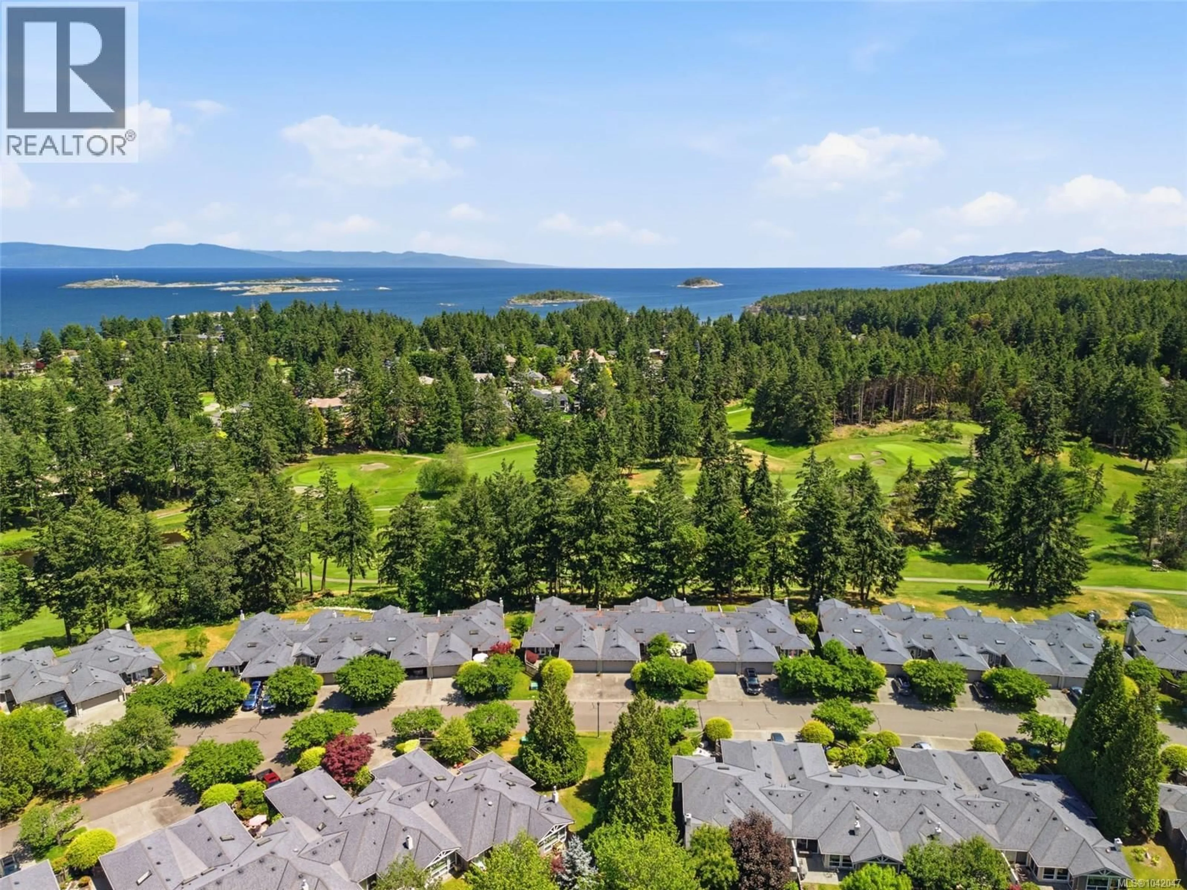 A pic from outside/outdoor area/front of a property/back of a property/a pic from drone, water/lake/river/ocean view for 9 - 2655 ANDOVER ROAD, Nanoose Bay British Columbia V9P9J5