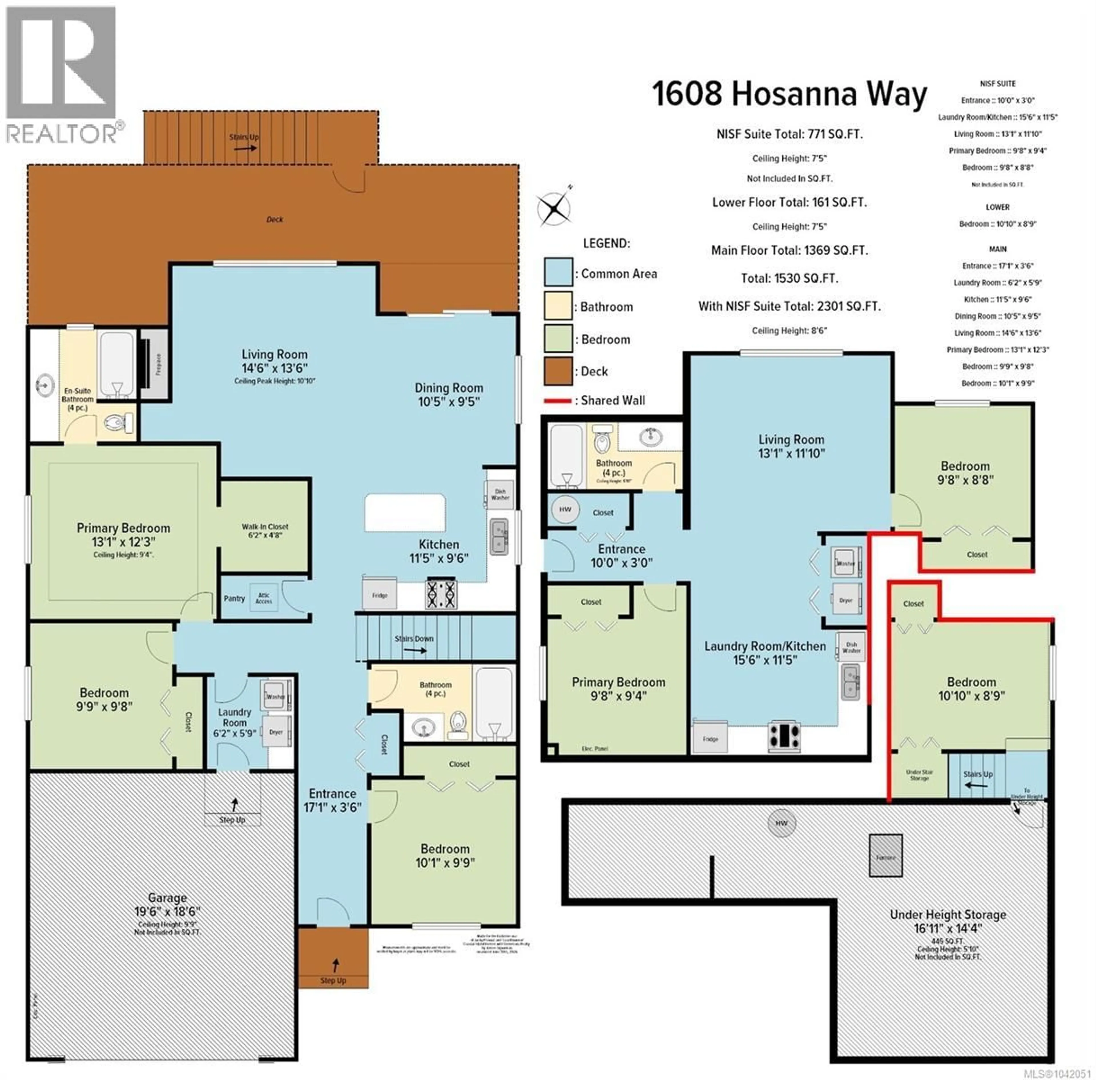 Floor plan for 1608 HOSANNA WAY, Nanaimo British Columbia V9X0B2