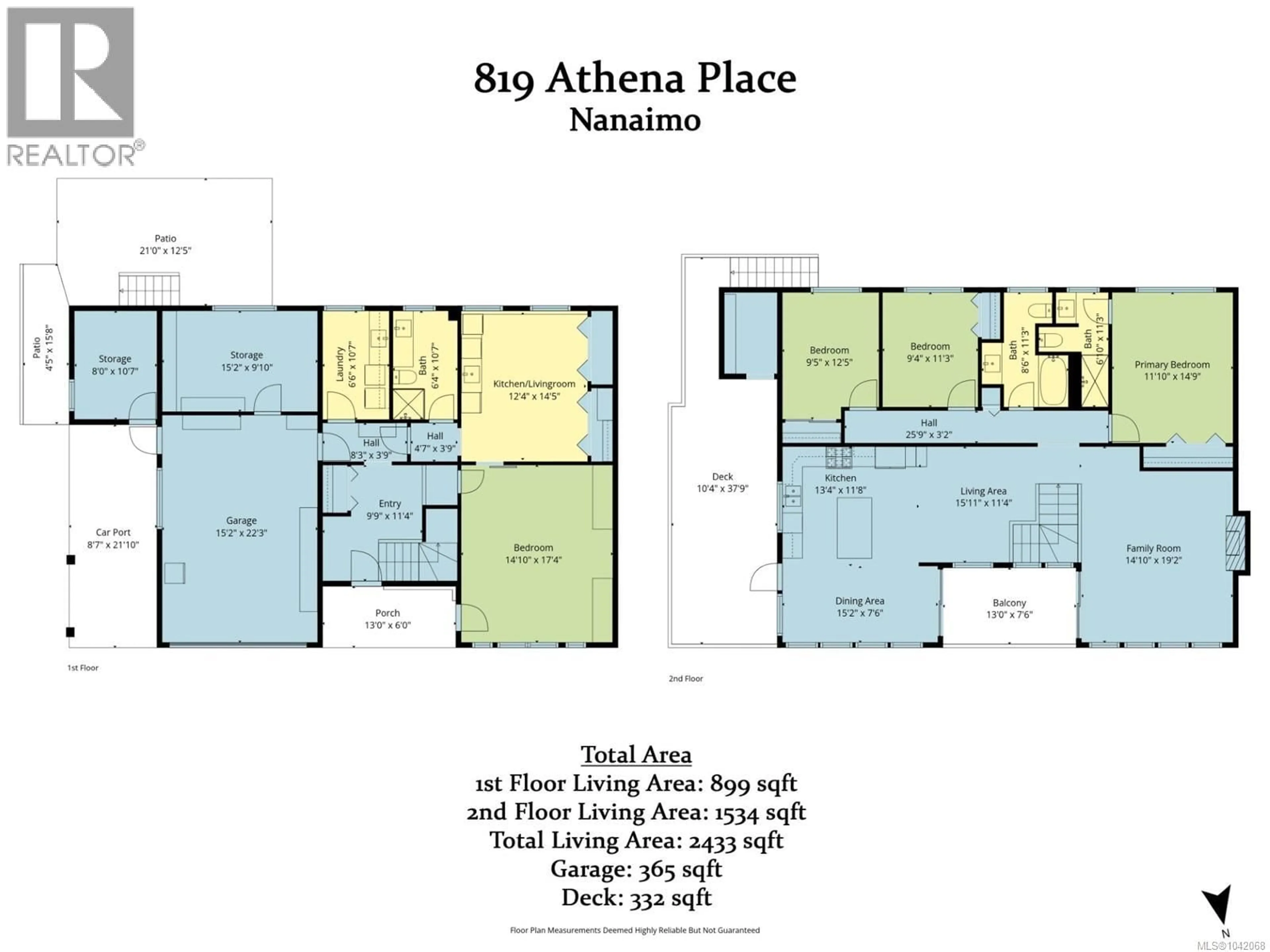 Floor plan for 819 ATHENA PLACE, Nanaimo British Columbia V9V1B9