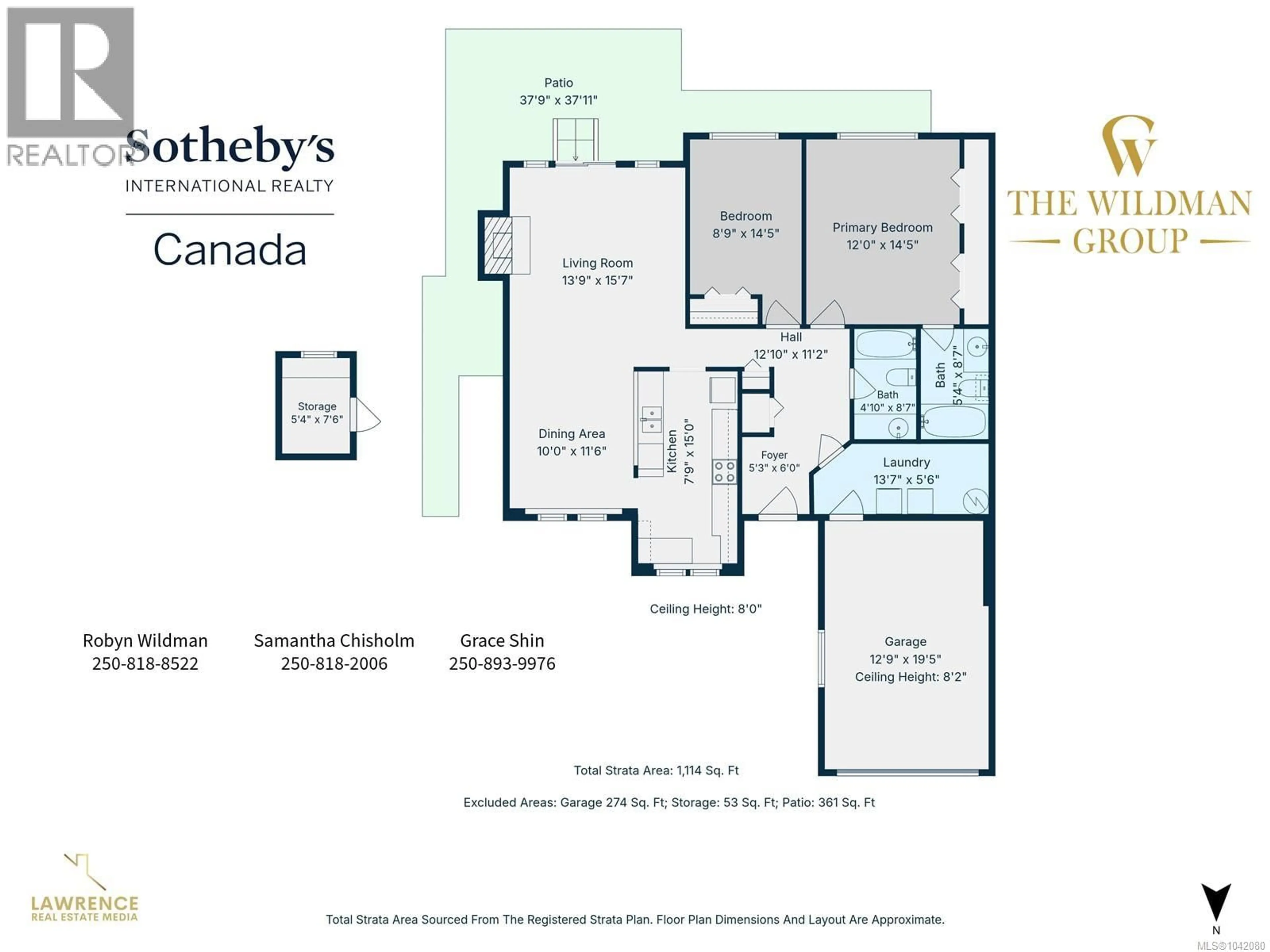 Floor plan for 1 - 1144 VERDIER AVENUE, Central Saanich British Columbia V8M1K2