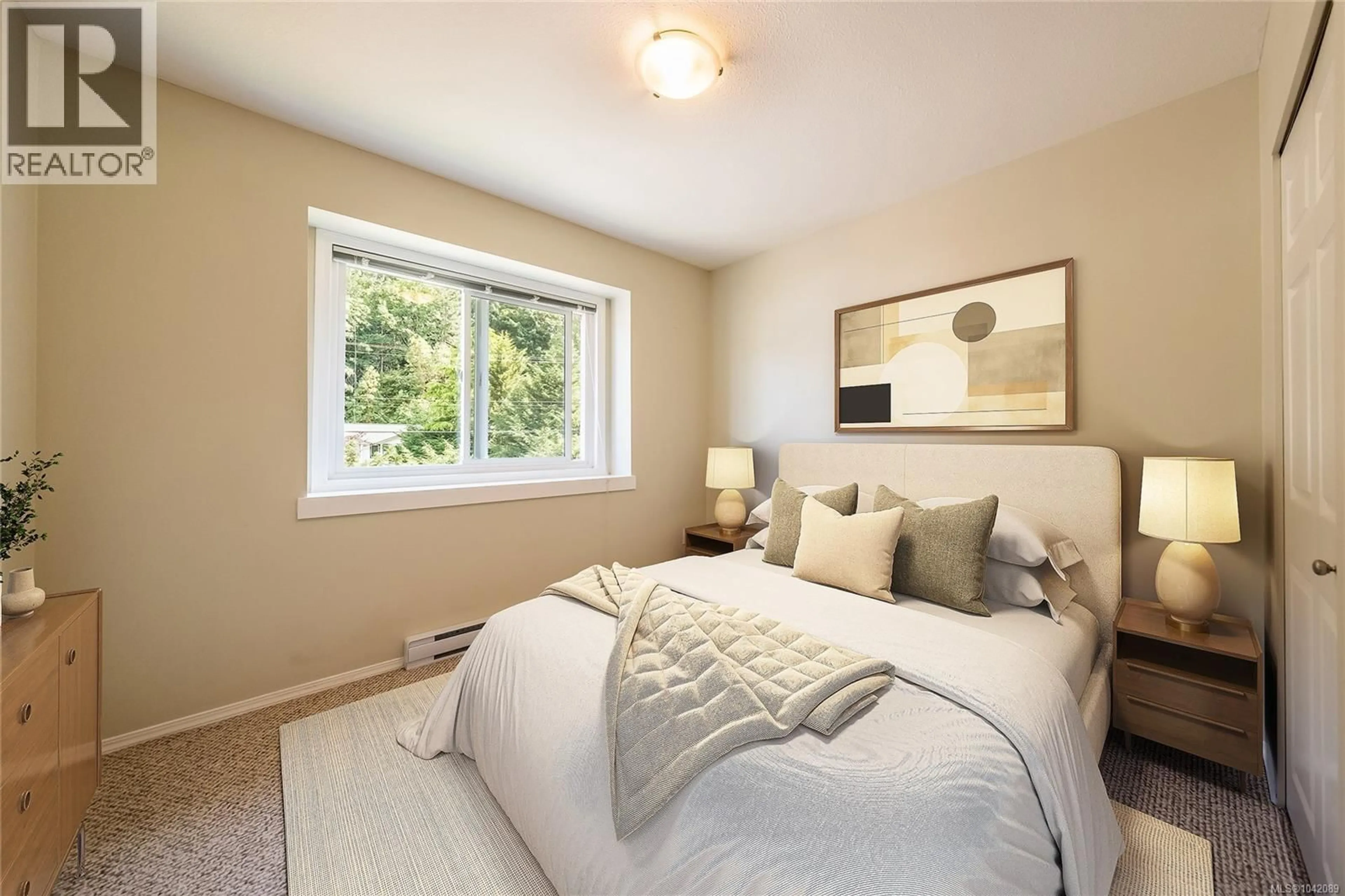 Bedroom with bed, carpet floor for 5679 BROOKWOOD DRIVE, Nanaimo British Columbia V9T5P3