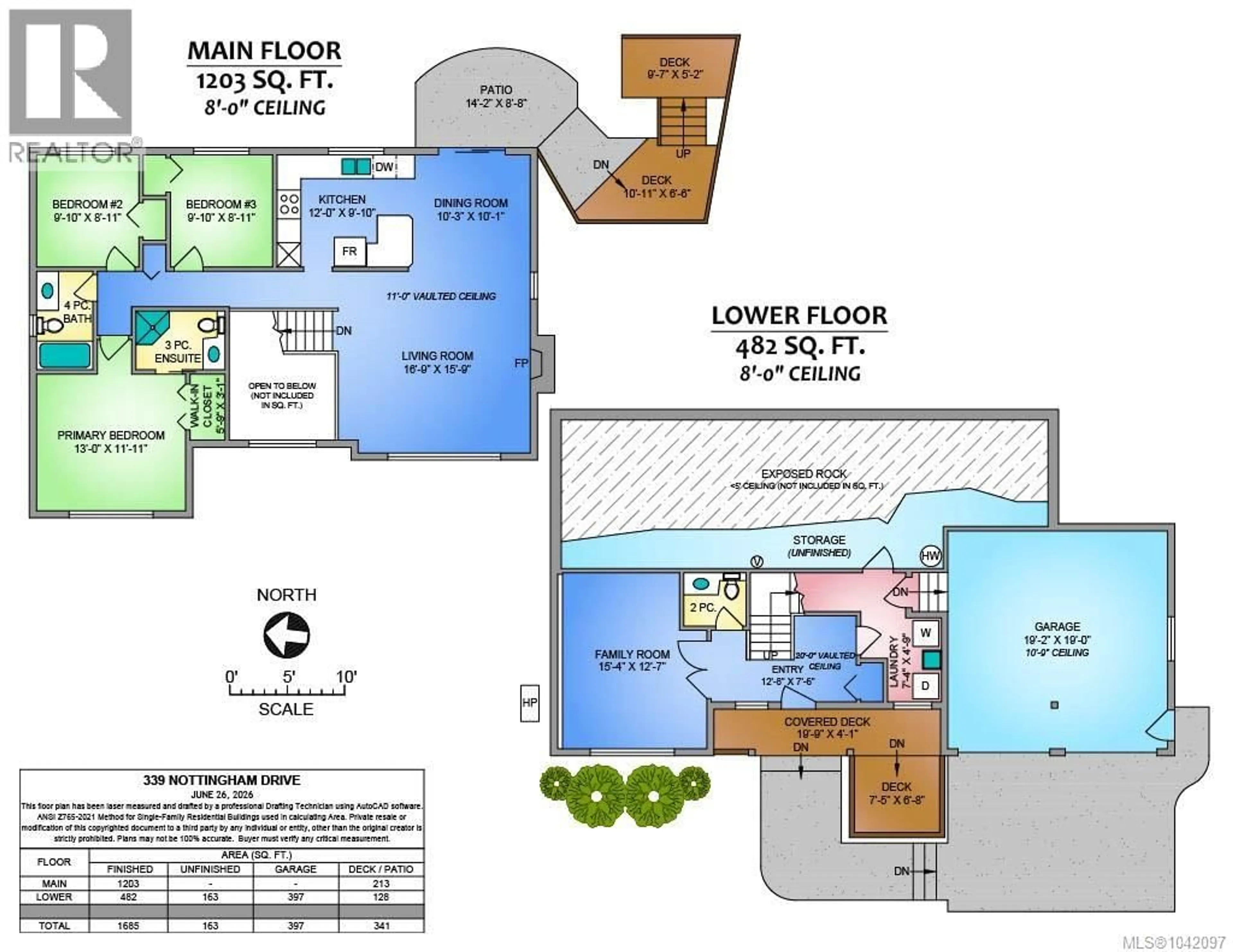 Floor plan for 339 NOTTINGHAM DRIVE, Nanaimo British Columbia V9T4T1