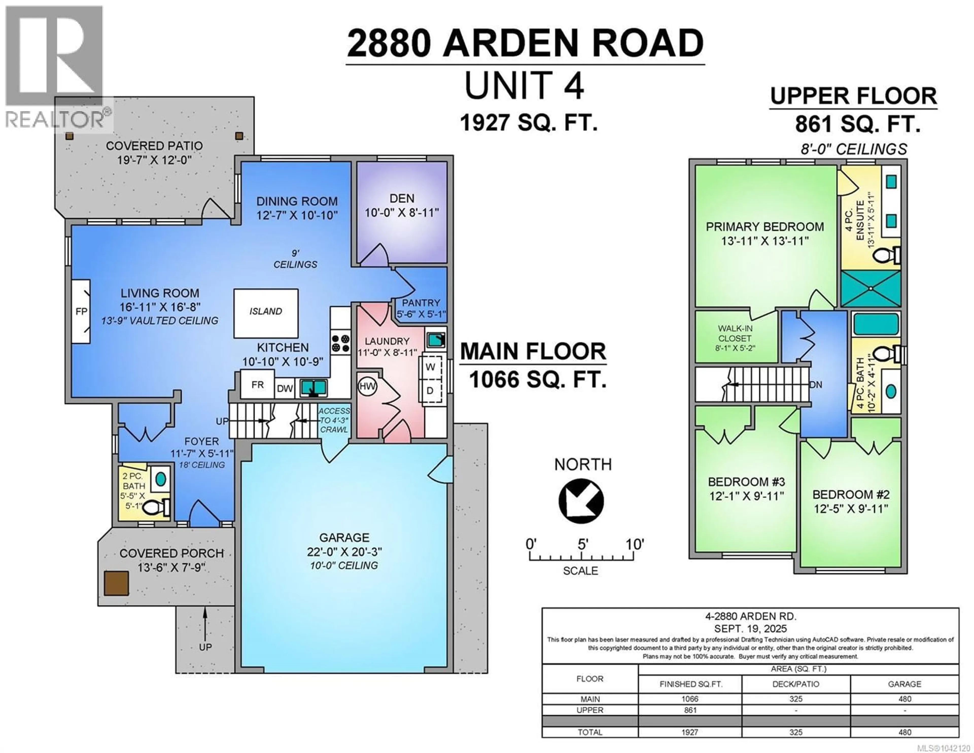 Floor plan for 4 - 2880 ARDEN ROAD, Courtenay British Columbia V9N9J9