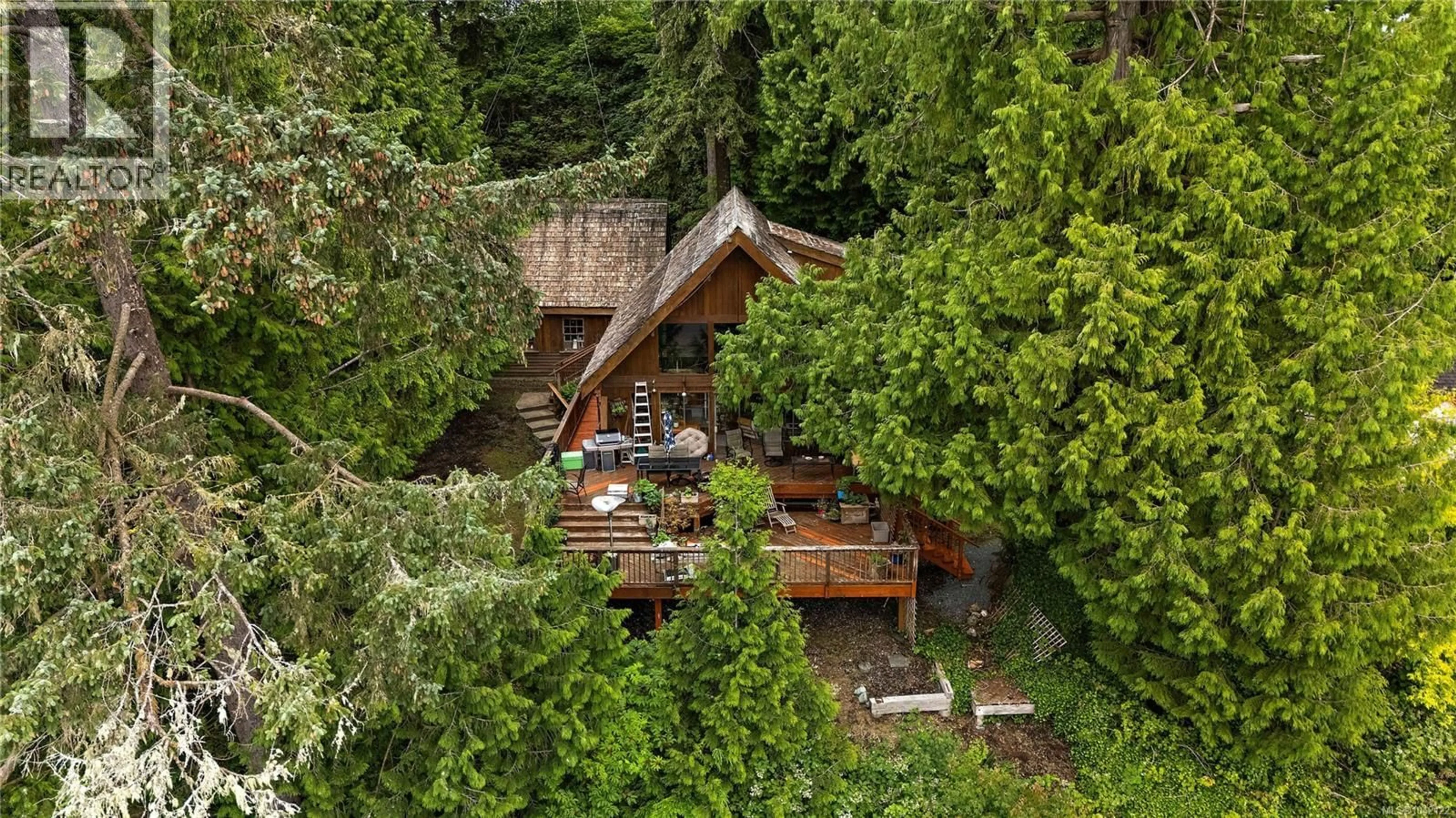 A pic from outside/outdoor area/front of a property/back of a property/a pic from drone, forest/trees view for 8595 GLENVIEW ROAD, Port Hardy British Columbia V0N2P0
