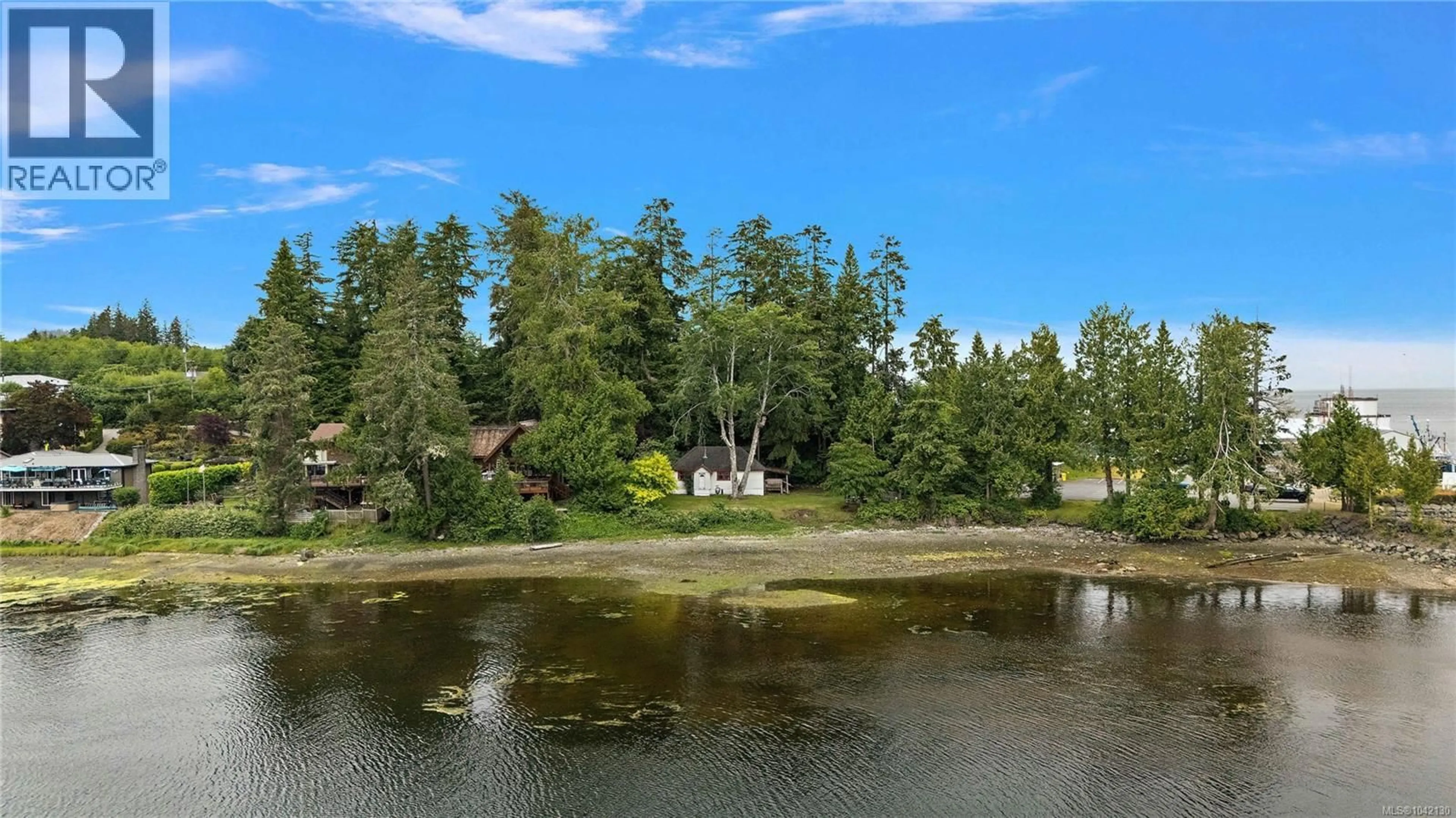 A pic from outside/outdoor area/front of a property/back of a property/a pic from drone, water/lake/river/ocean view for 8575 GLENVIEW ROAD, Port Hardy British Columbia V0N2P0