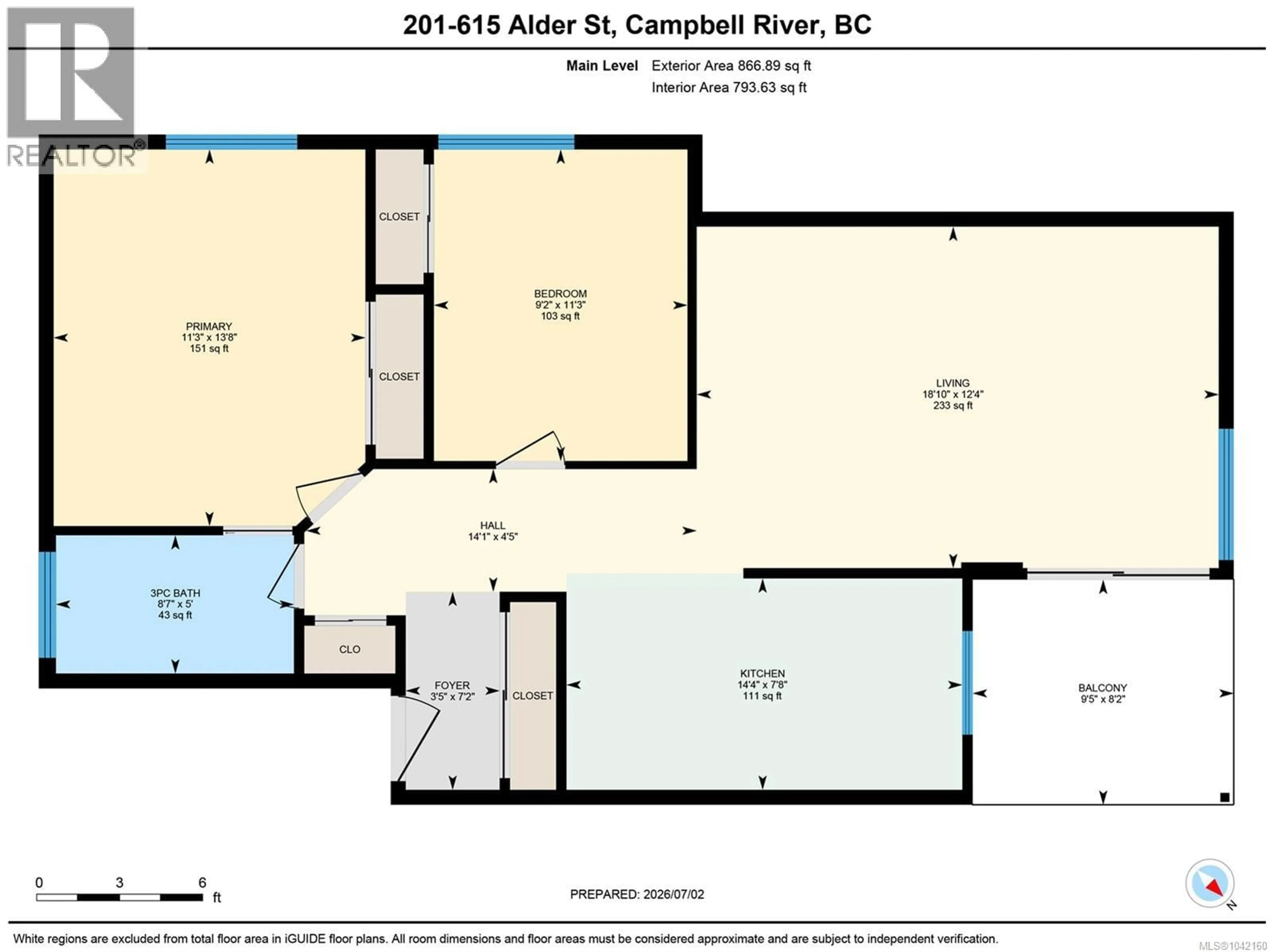 Floor plan for 201 - 615 ALDER STREET, Campbell River British Columbia V9W2P3