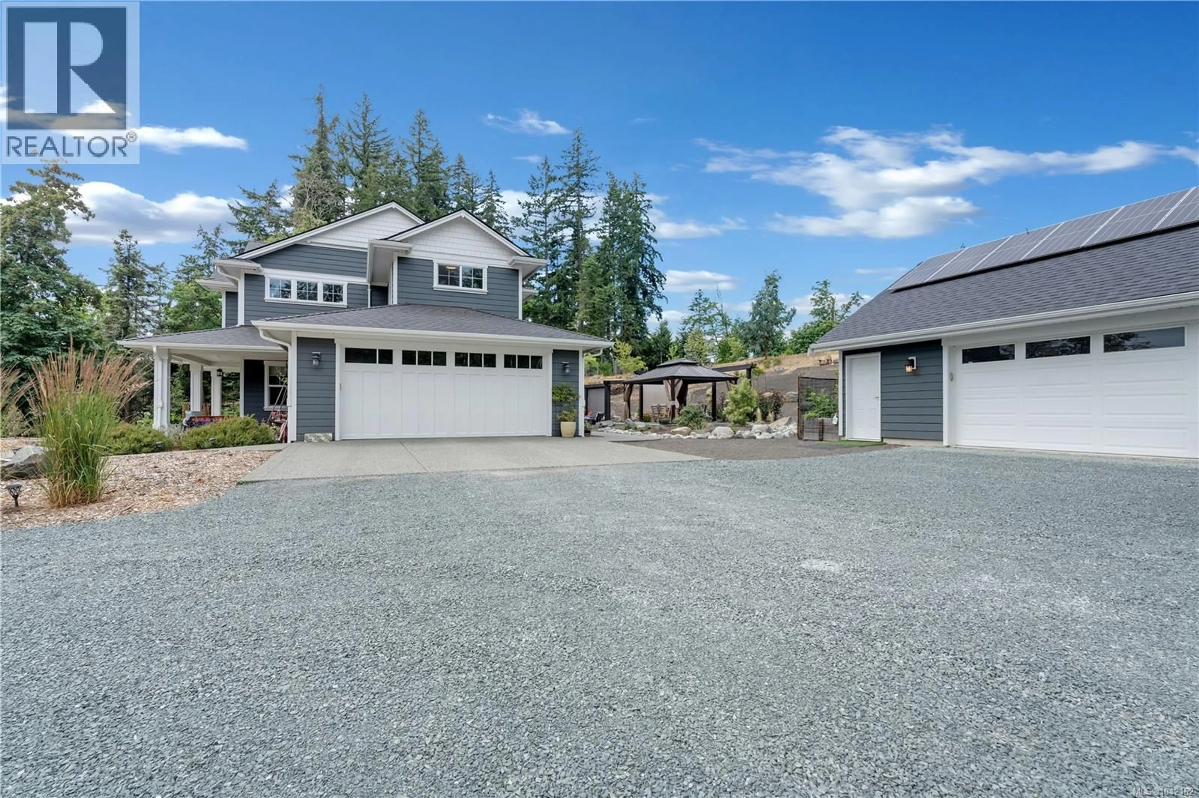 A pic from outside/outdoor area/front of a property/back of a property/a pic from drone, unknown for 6430 LAKES ROAD, Duncan British Columbia V9L5V7
