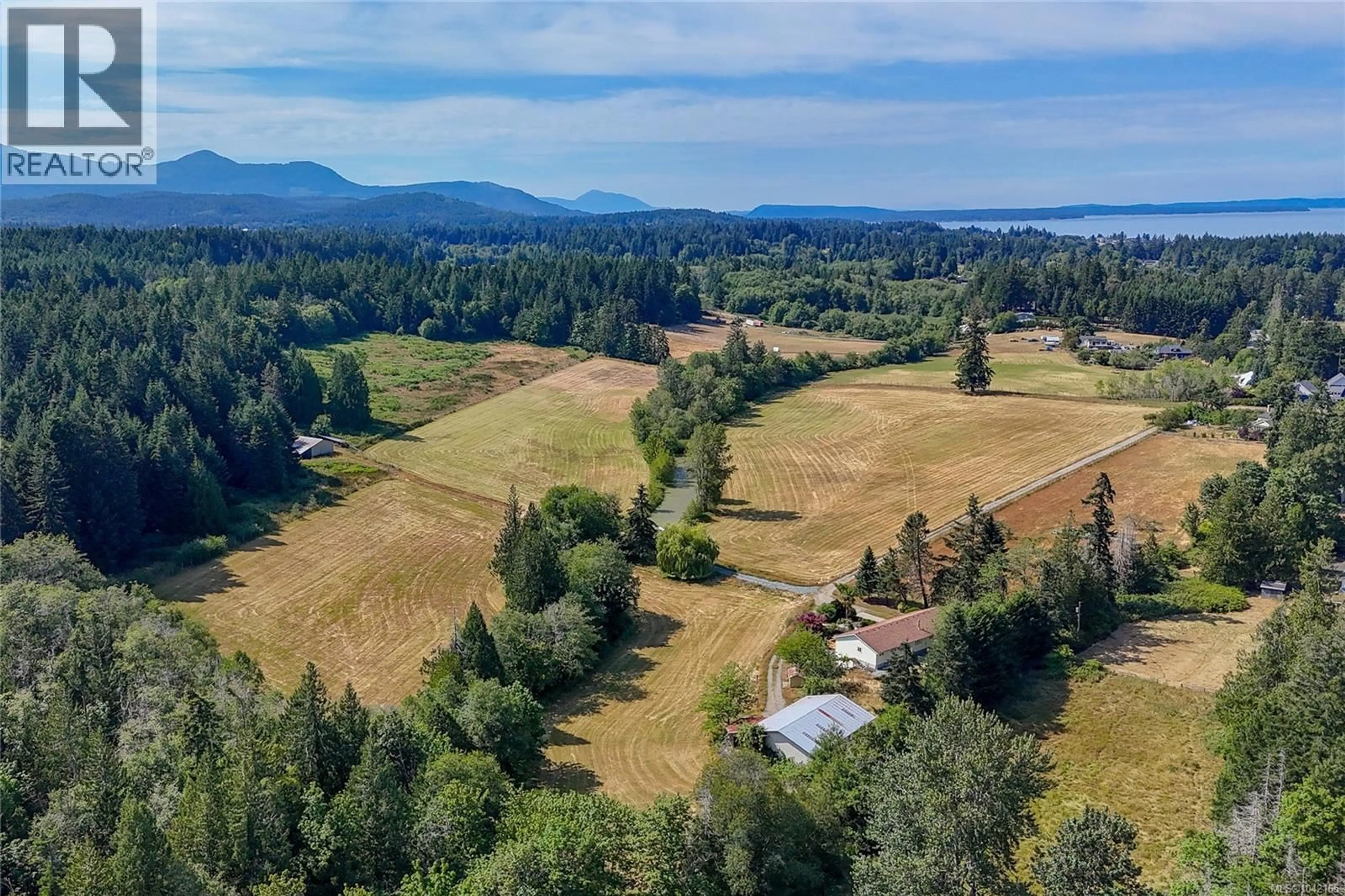 A pic from outside/outdoor area/front of a property/back of a property/a pic from drone, water/lake/river/ocean view for 2566 HASTINGS ROAD, Chemainus British Columbia V0R1K5