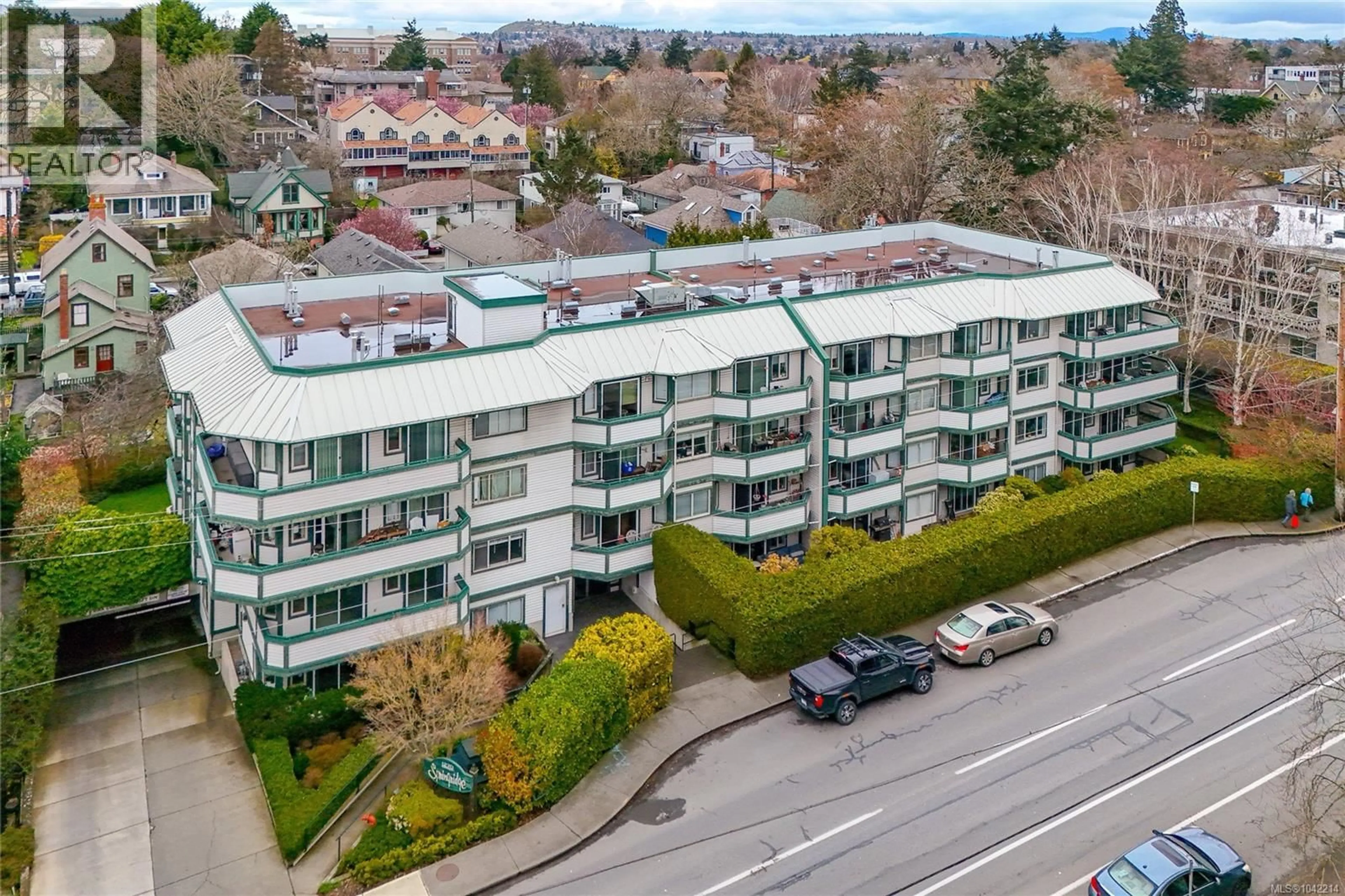 A pic from outside/outdoor area/front of a property/back of a property/a pic from drone, unknown for 201 - 1270 JOHNSON STREET, Victoria British Columbia V8V3P1