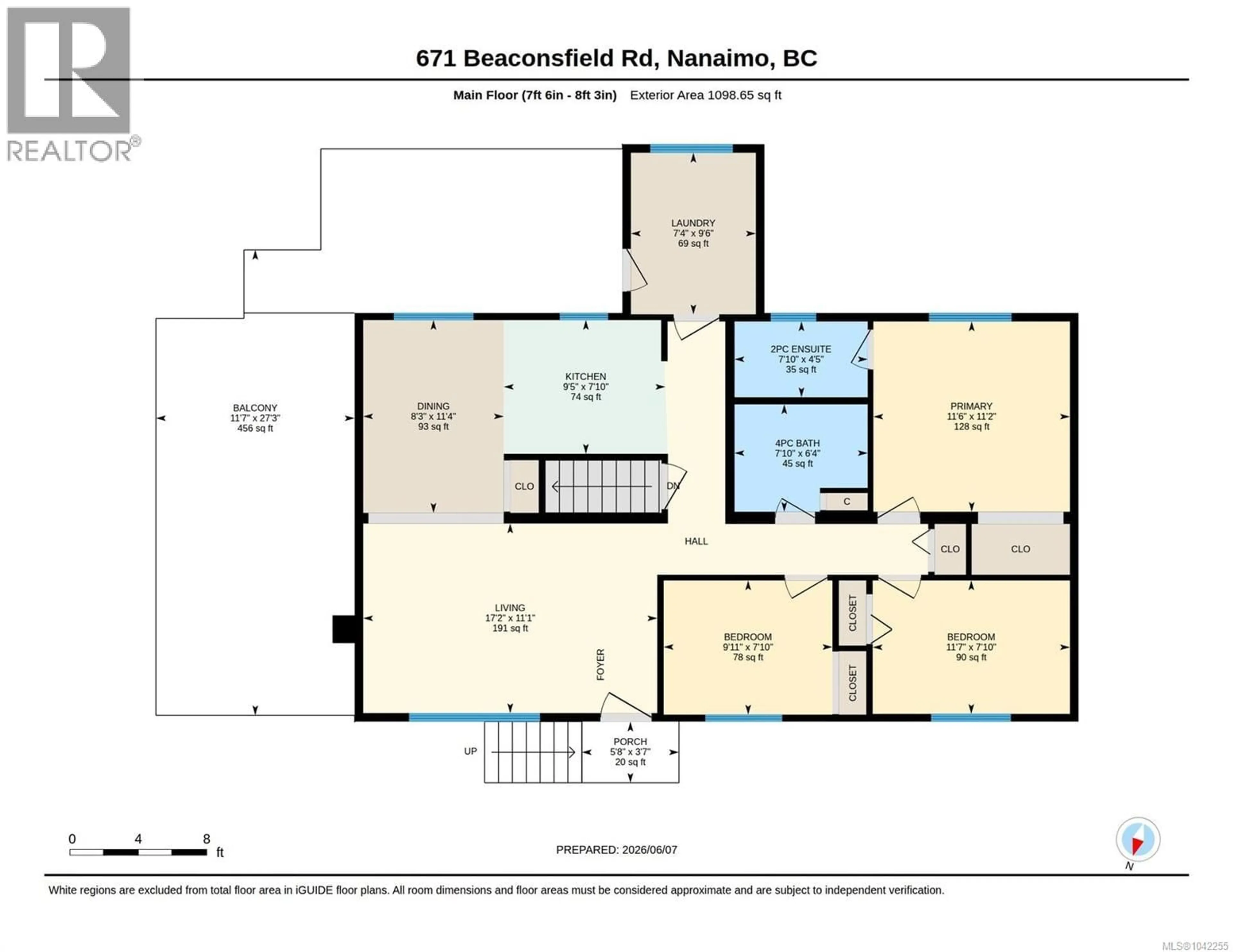 Floor plan for 671 BEACONSFIELD ROAD, Nanaimo British Columbia V9R1X1