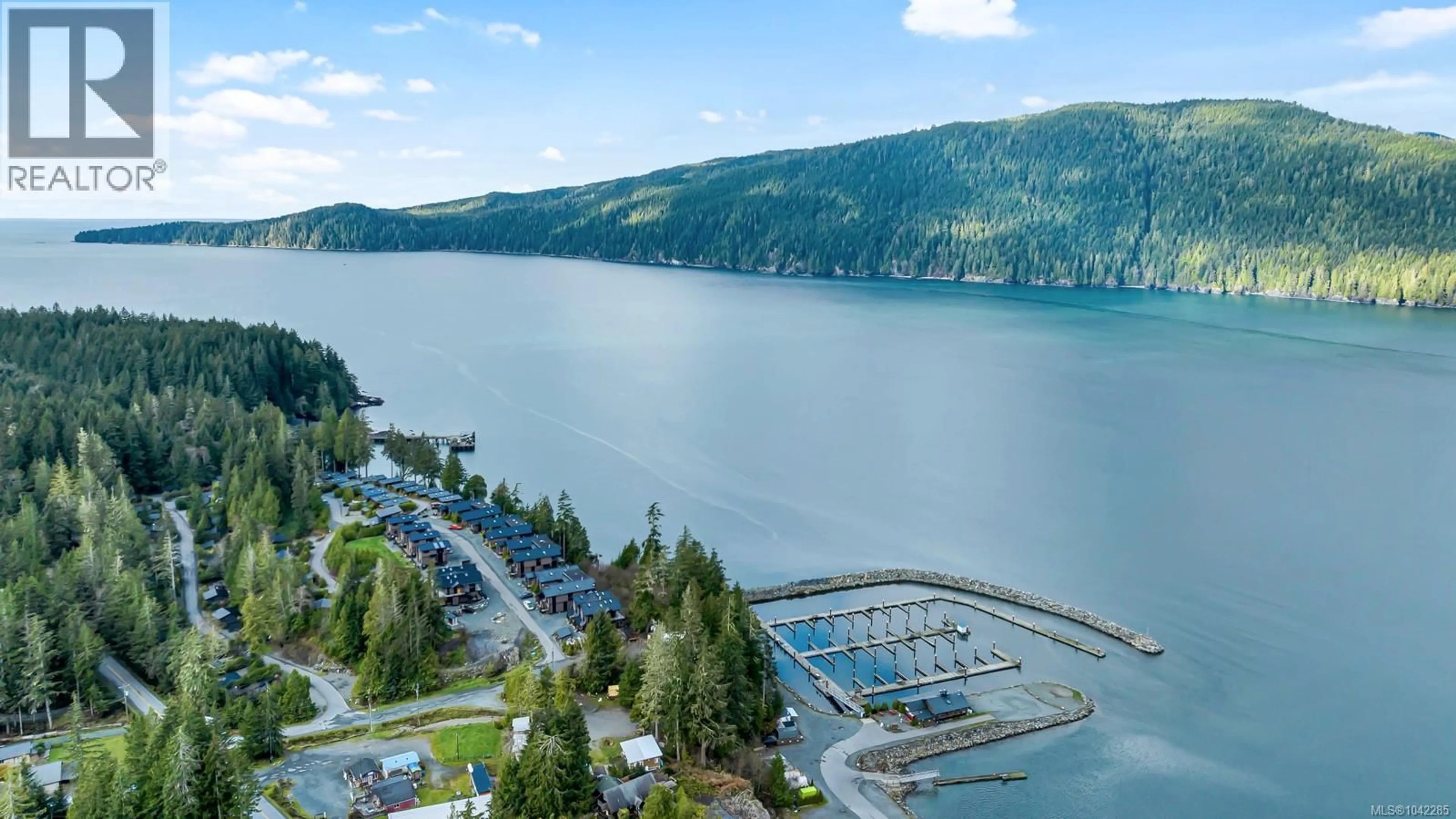A pic from outside/outdoor area/front of a property/back of a property/a pic from drone, water/lake/river/ocean view for 244 - 6596 BAIRD ROAD, Port Renfrew British Columbia V0S1K0