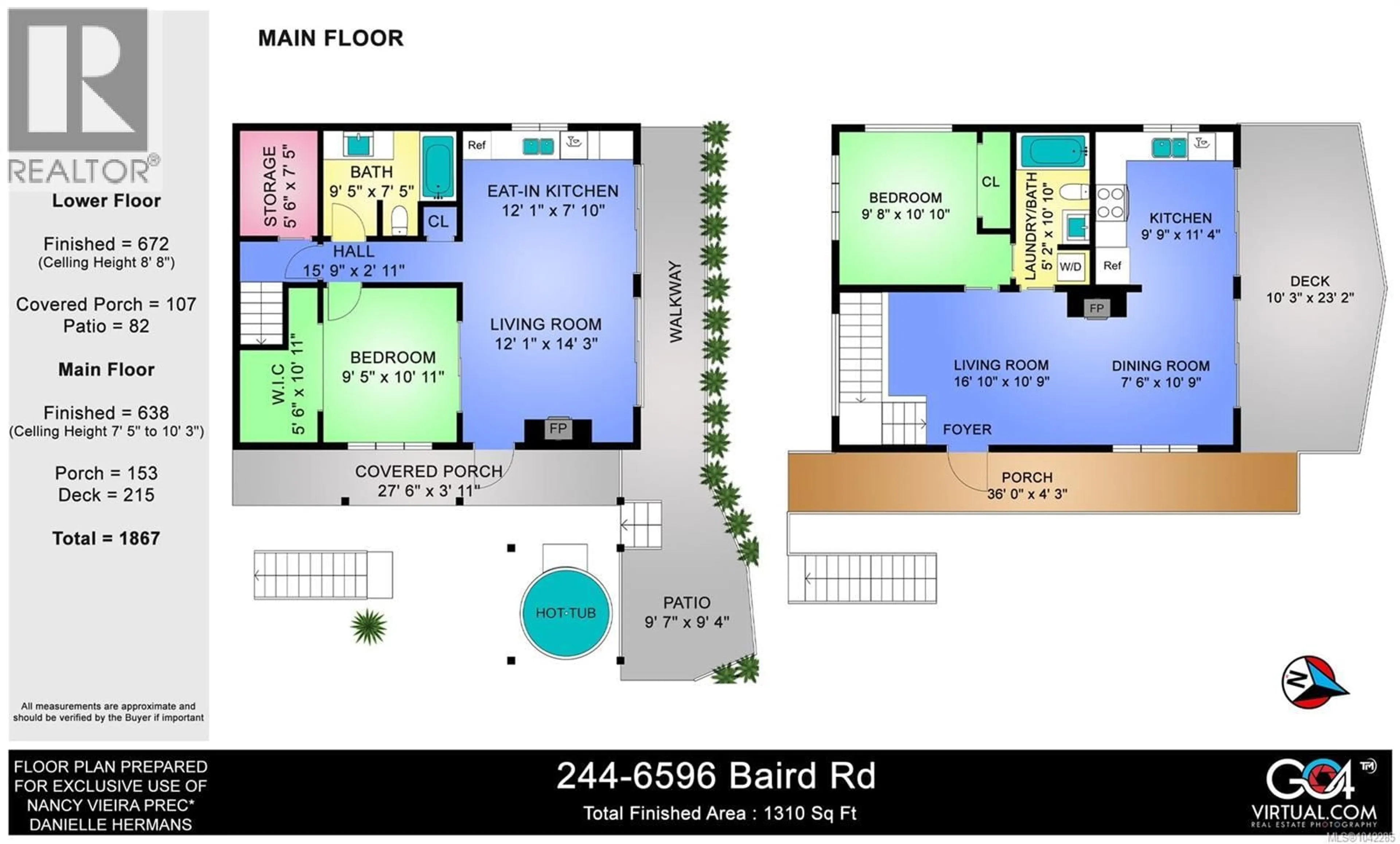 Floor plan for 244 - 6596 BAIRD ROAD, Port Renfrew British Columbia V0S1K0