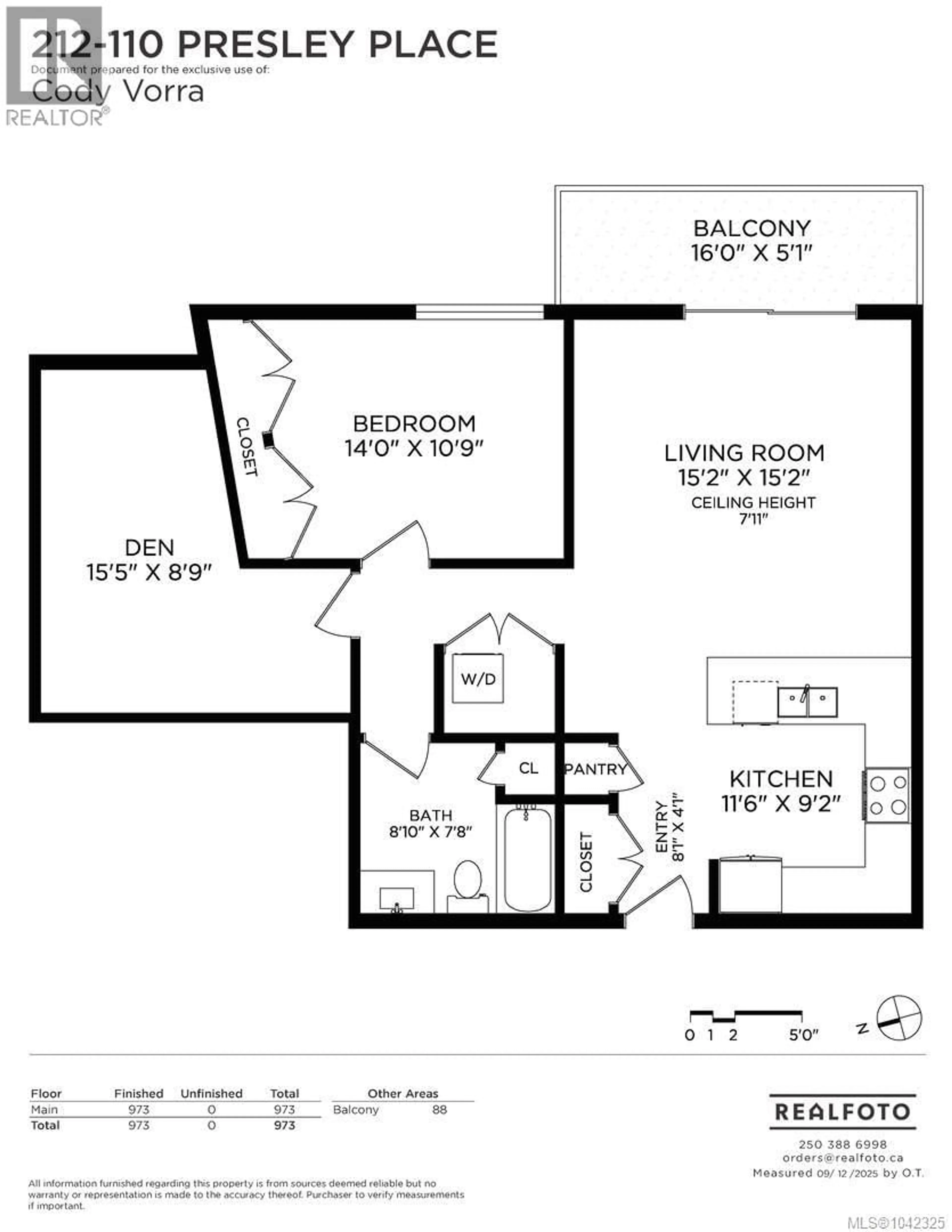 Floor plan for 212 - 110 PRESLEY PLACE, View Royal British Columbia V9B0Z1