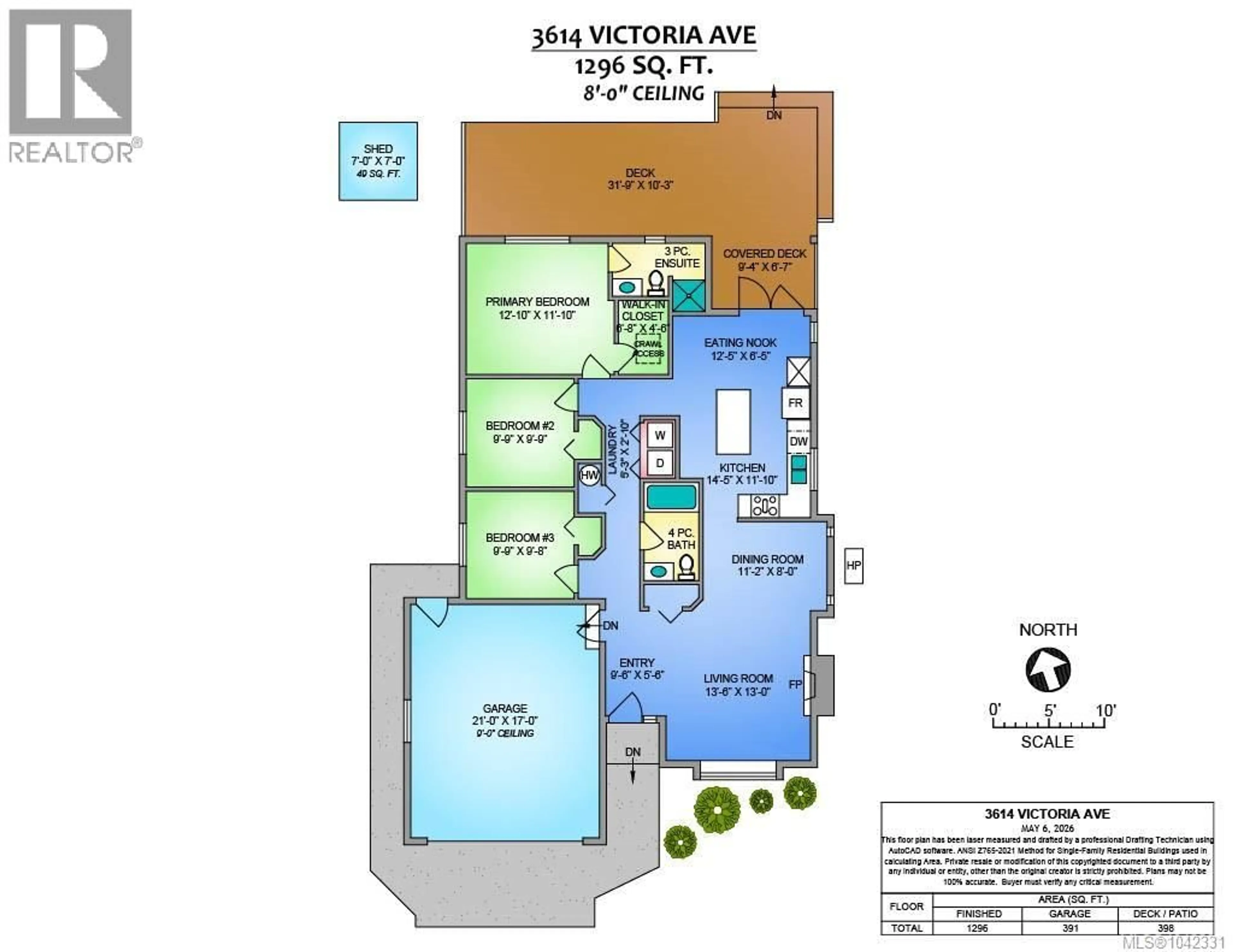 Floor plan for 3614 VICTORIA AVENUE, Nanaimo British Columbia V9T6N9
