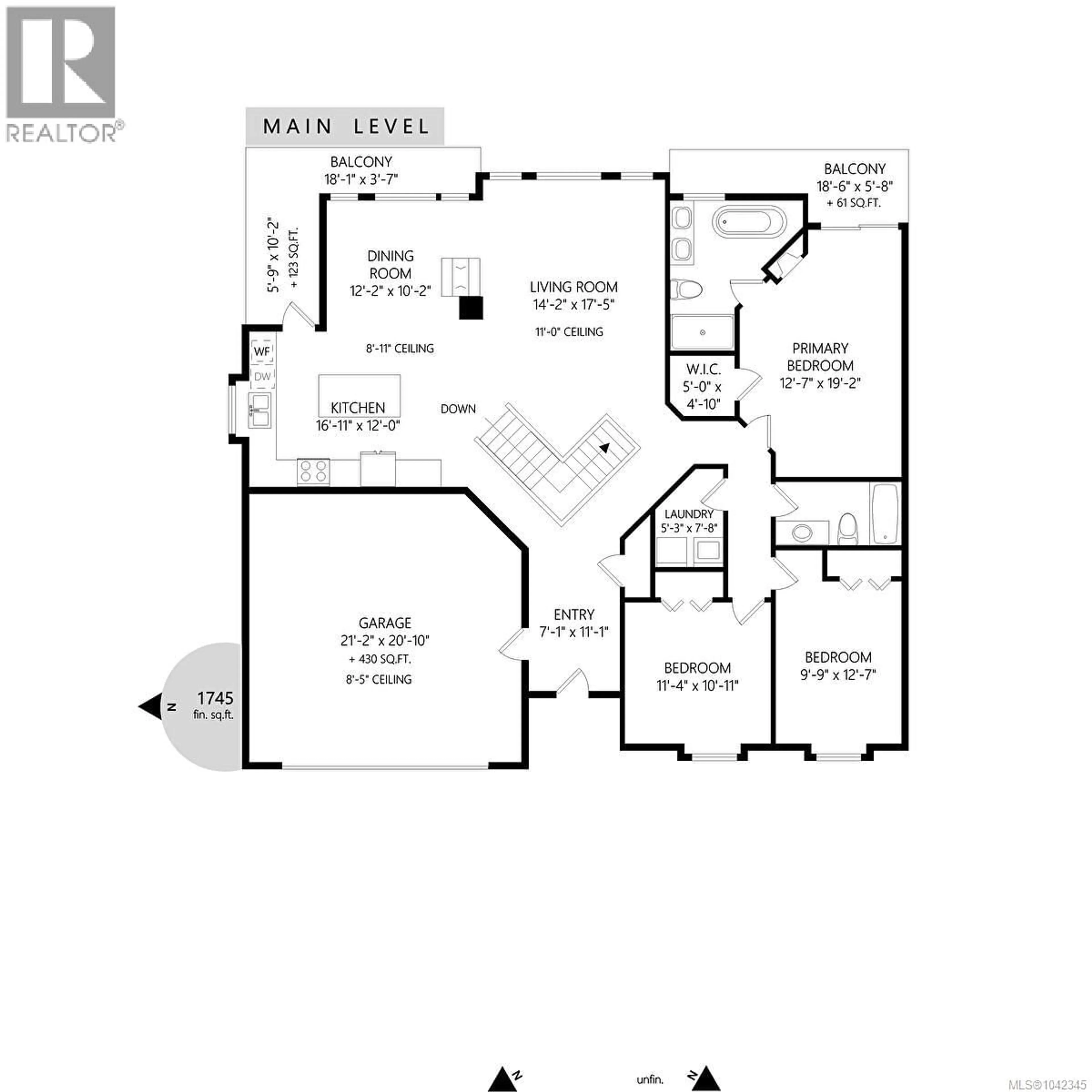 Floor plan for 951 SEAMIST RISE, Saanich British Columbia V8Y2B3