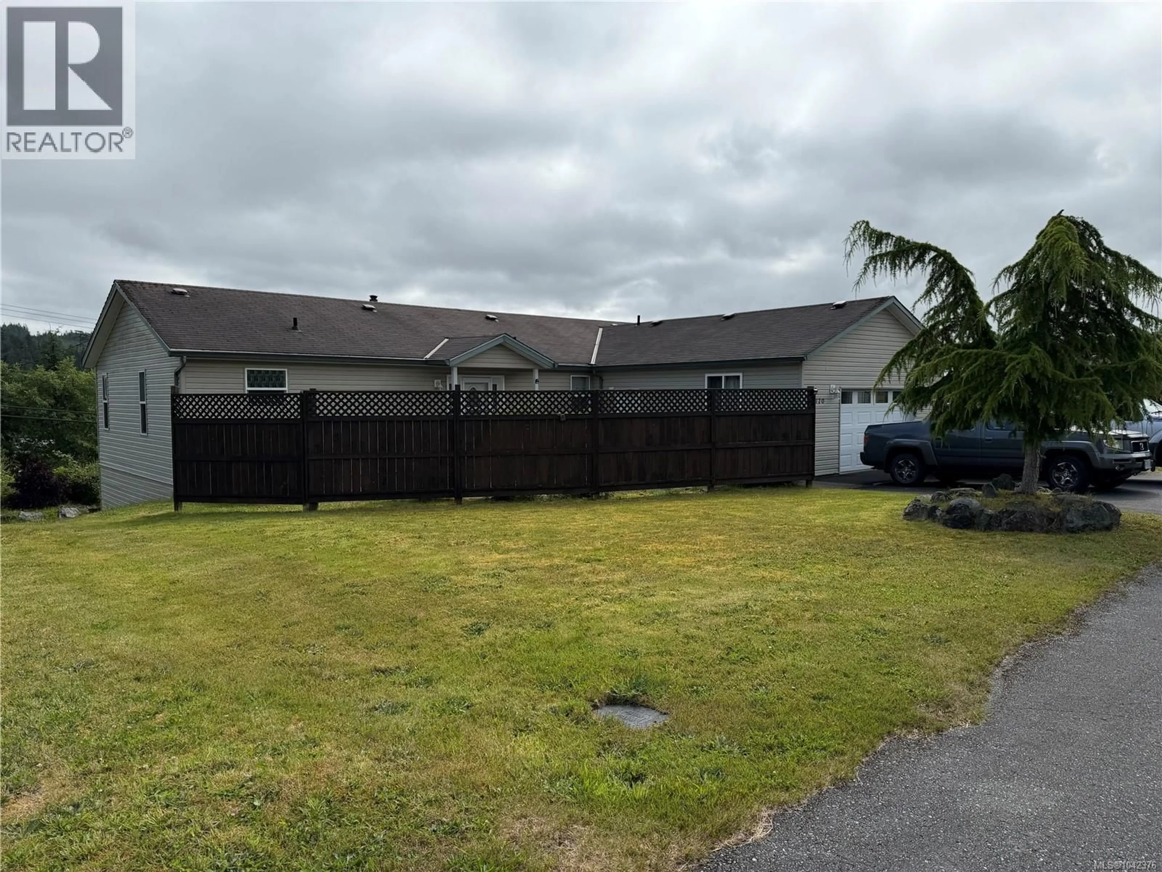 A pic from outside/outdoor area/front of a property/back of a property/a pic from drone, unknown for 6120 HUCKLEBERRY LANE, Port Hardy British Columbia V0N2P0