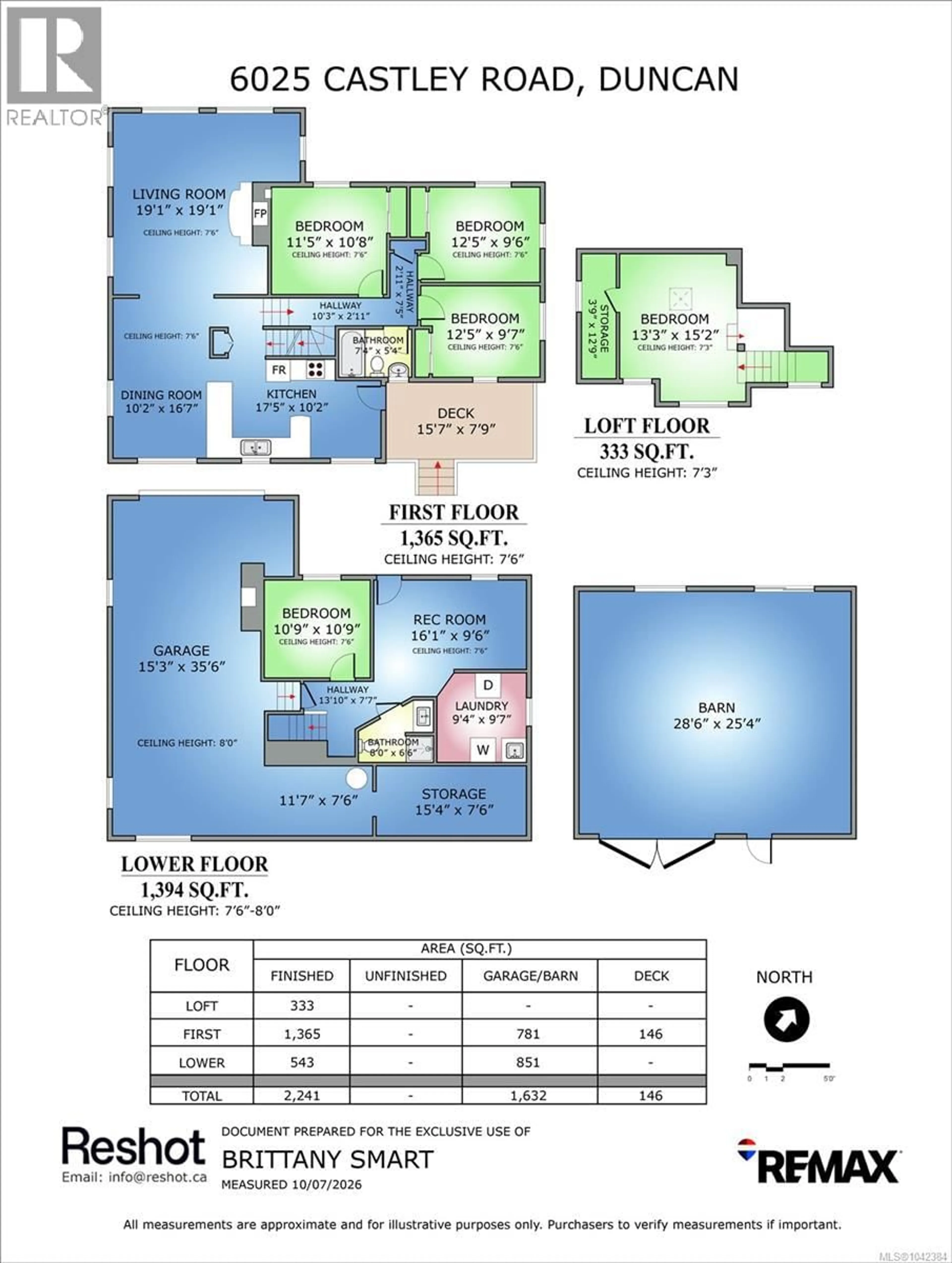 Floor plan for 6025 CASTLEY ROAD, Duncan British Columbia V9L6K2