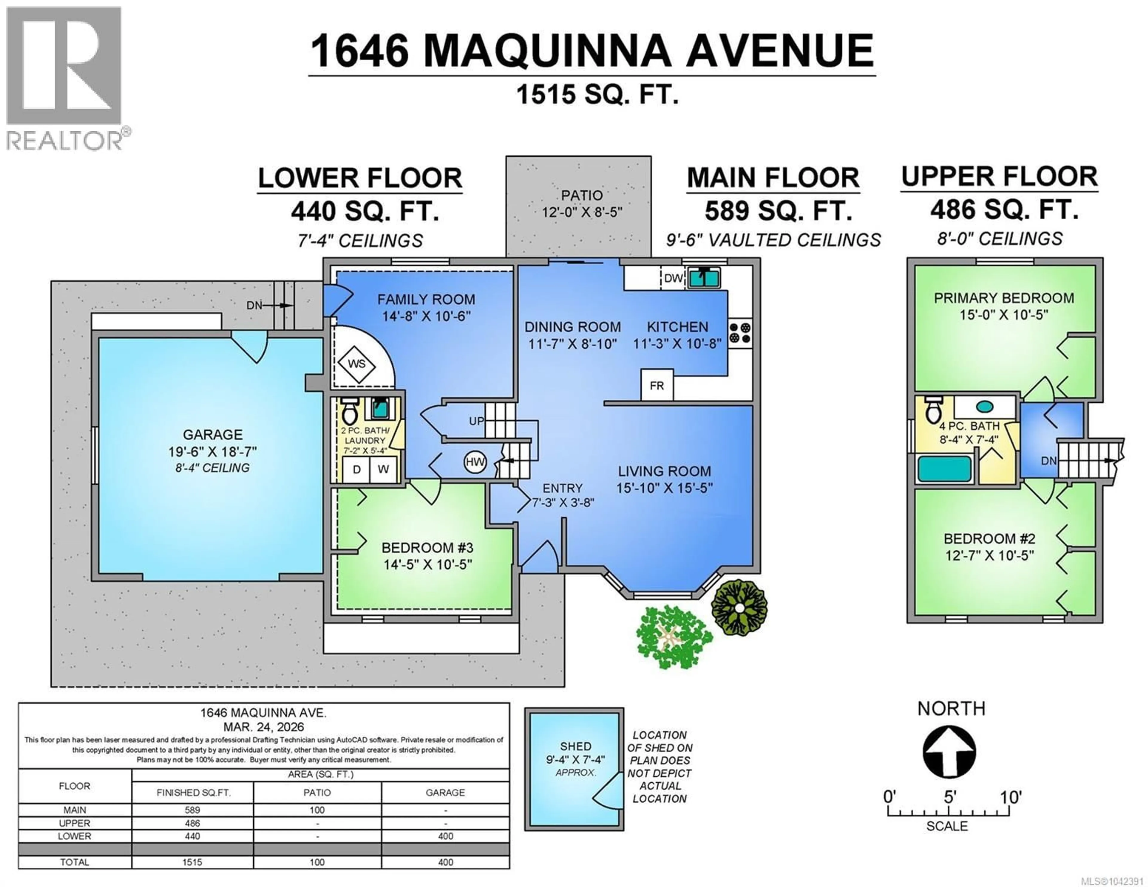 Floor plan for 1646 MAQUINNA AVENUE, Comox British Columbia V9M3L7