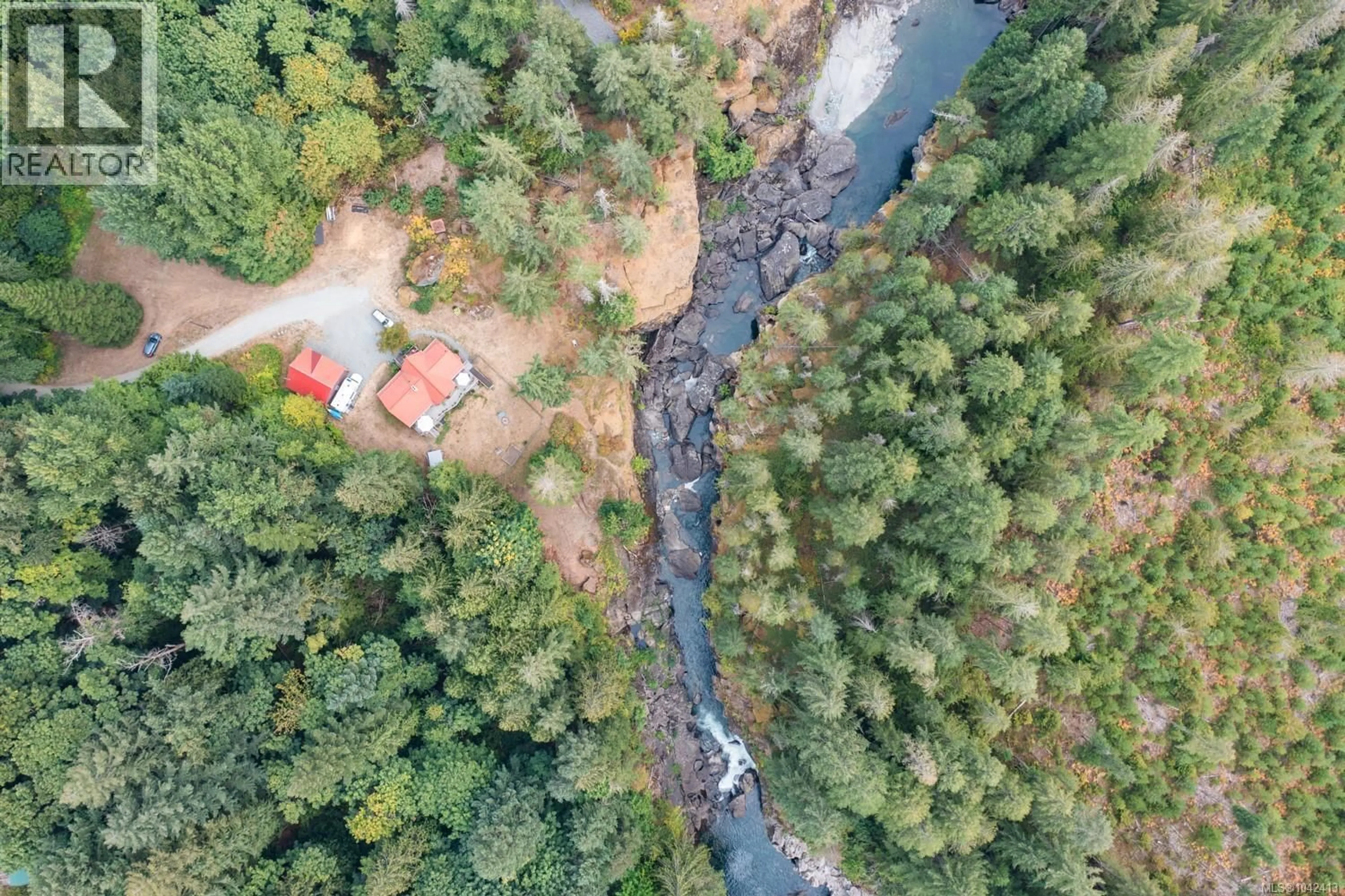 A pic from outside/outdoor area/front of a property/back of a property/a pic from drone, forest/trees view for 995 NANAIMO RIVER ROAD, Nanaimo British Columbia V9X1E5