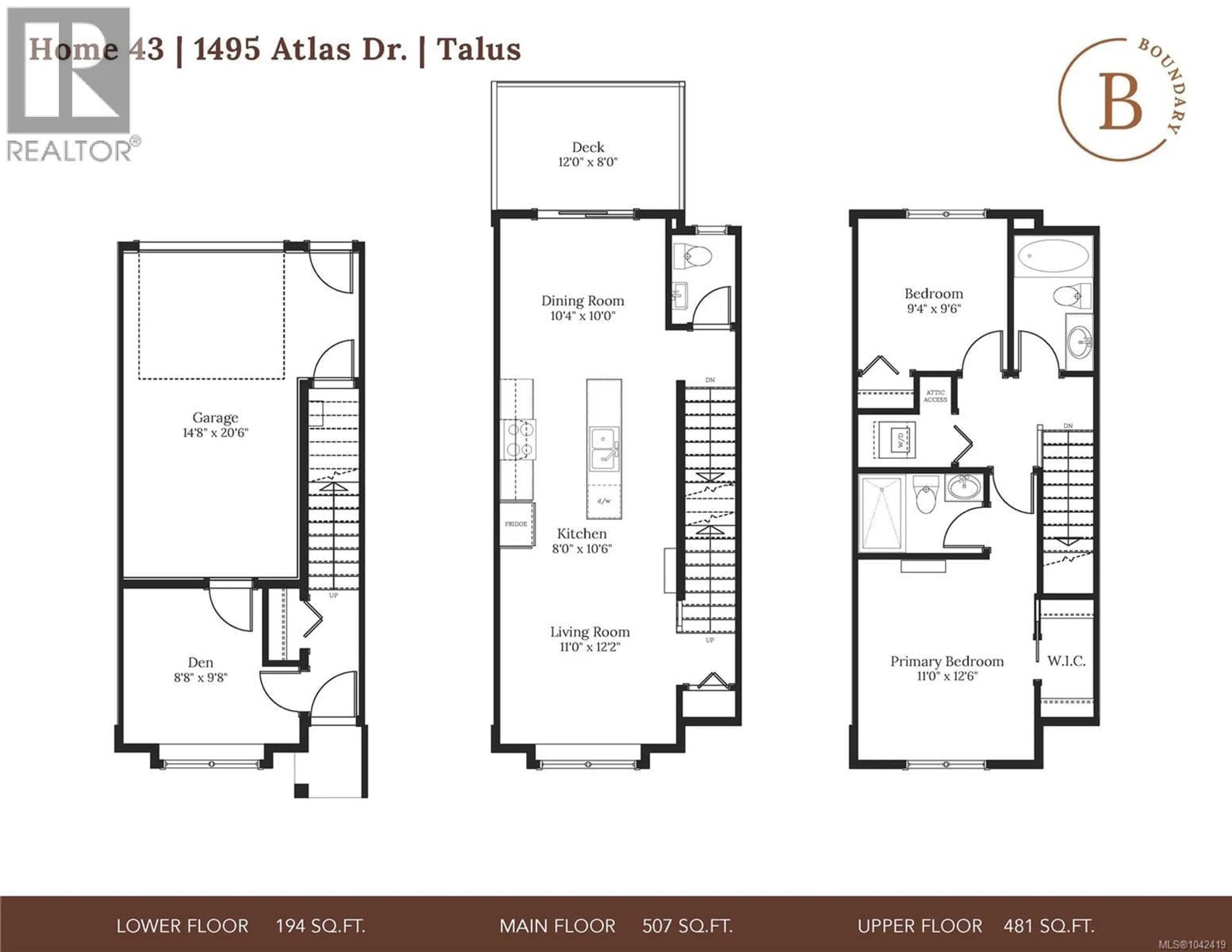 Floor plan for 1495 ATLAS DRIVE, Langford British Columbia V9B7C4