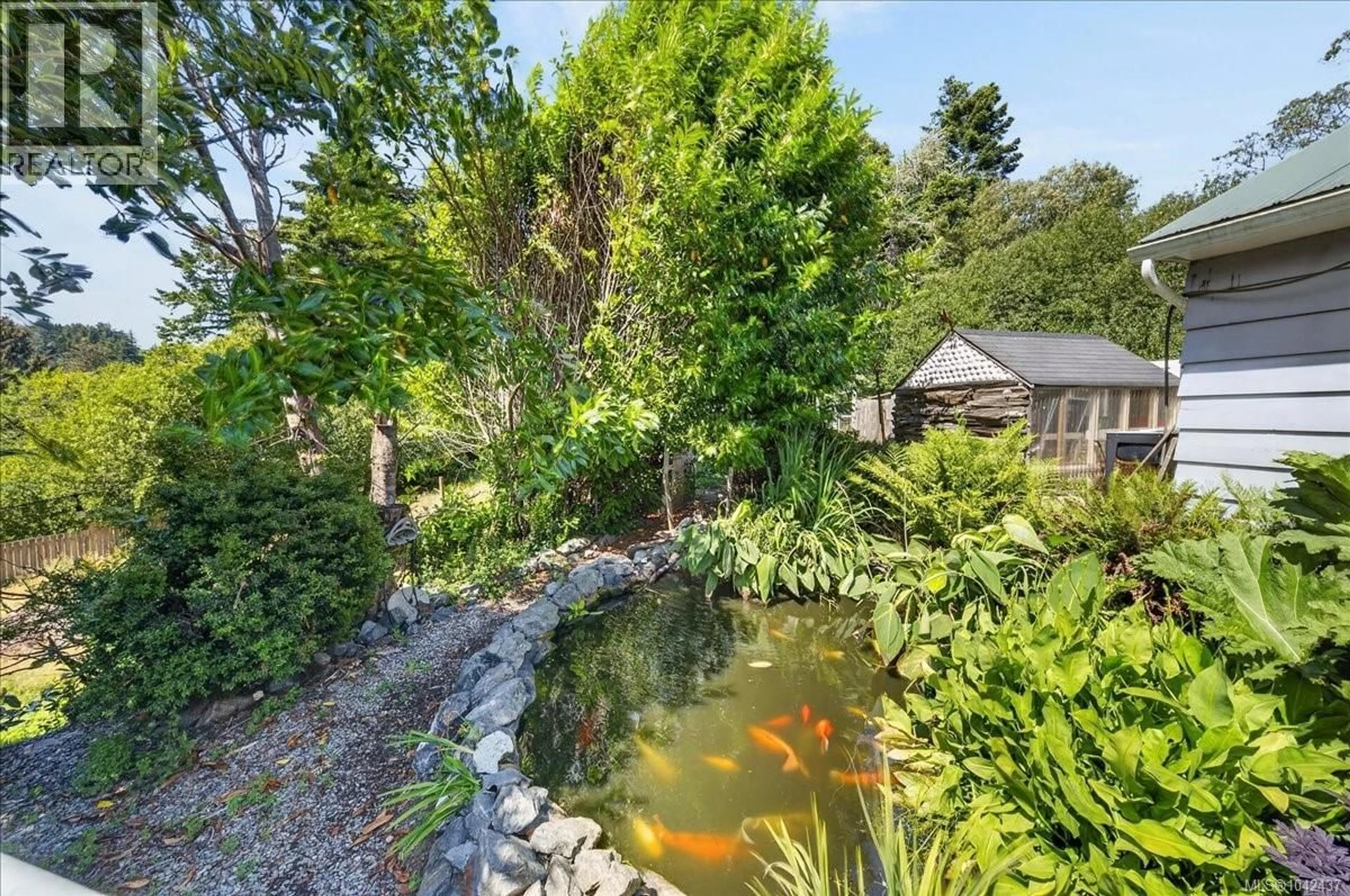 A pic from outside/outdoor area/front of a property/back of a property/a pic from drone, water/lake/river/ocean view for 2216 CARPENTER ROAD, Sooke British Columbia V9Z0R7