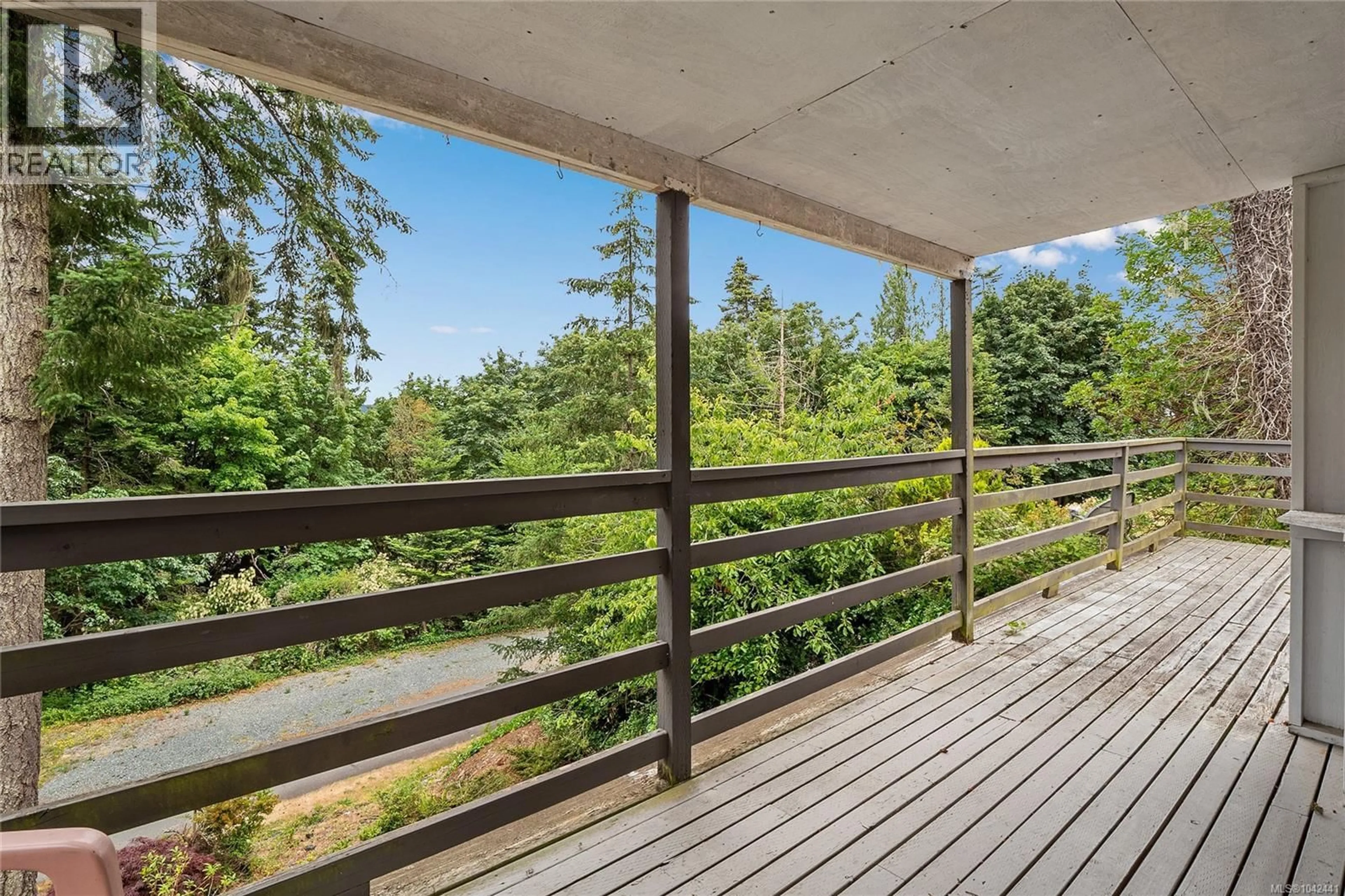 Patio, forest/trees view for 38 - 5838 BLYTHWOOD ROAD, Sooke British Columbia V9Z0G2