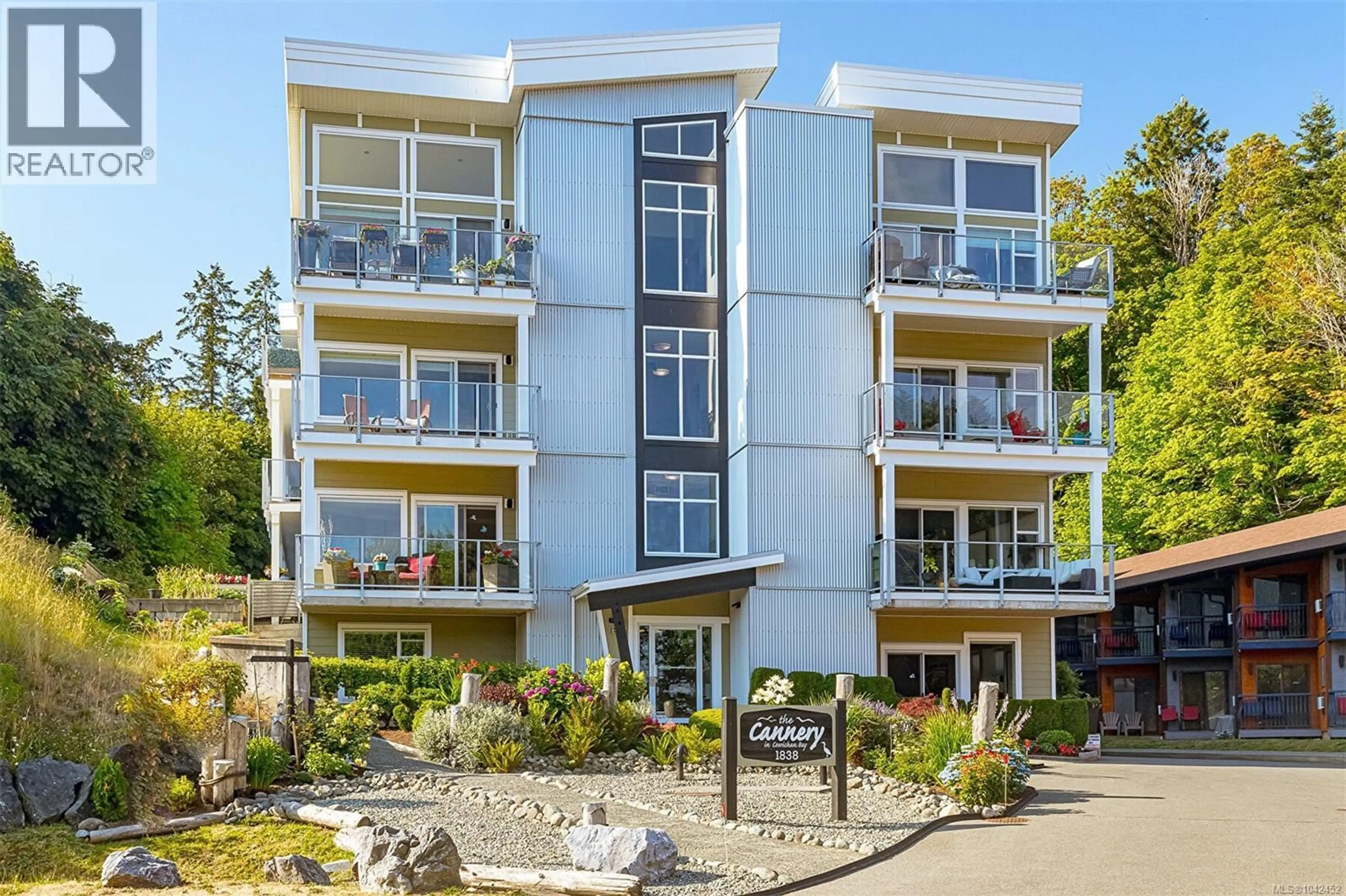 A pic from outside/outdoor area/front of a property/back of a property/a pic from drone, building for 101 - 1838 COWICHAN BAY ROAD, Cowichan Bay British Columbia V0R1N1