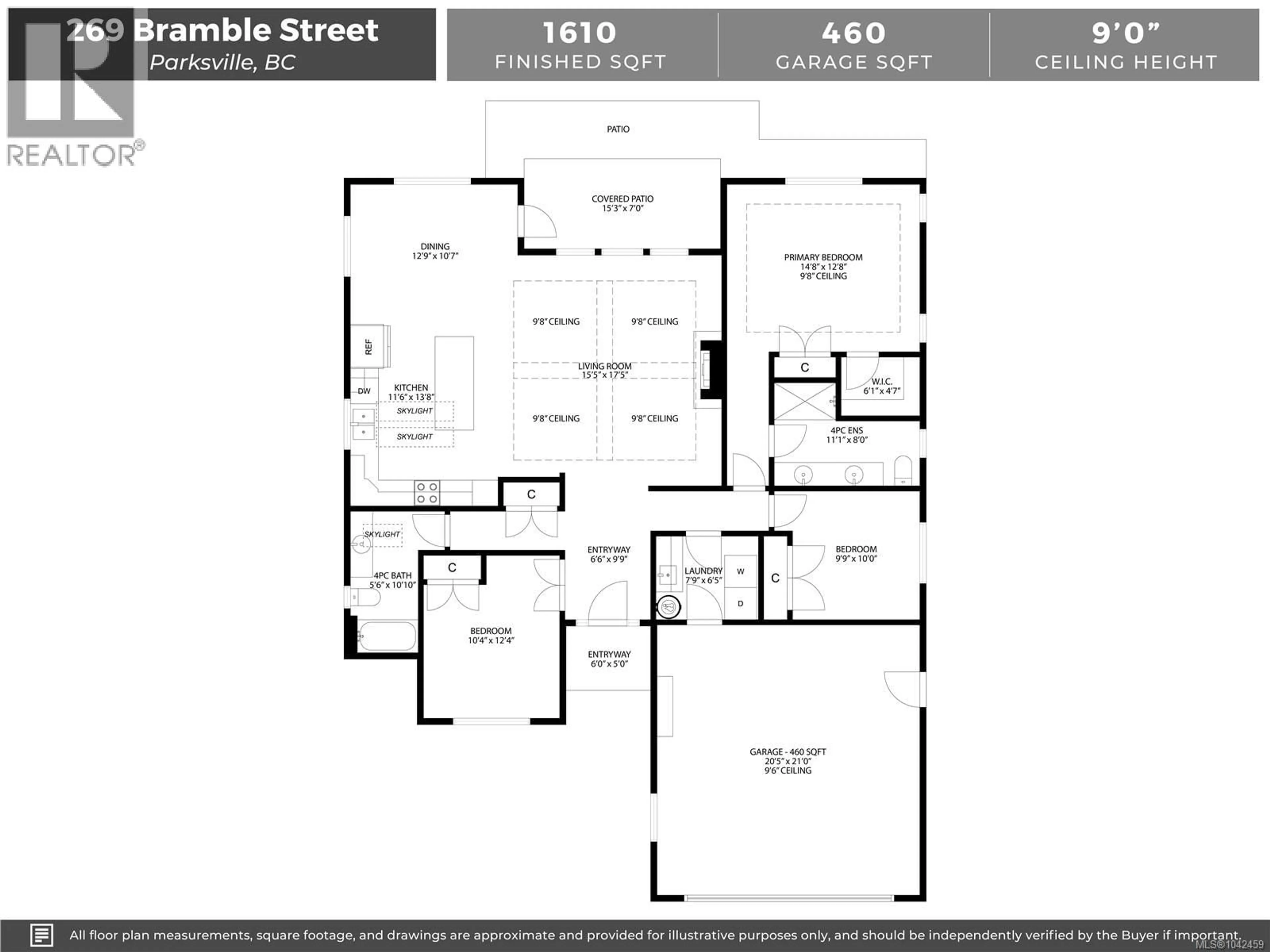 Floor plan for 269 BRAMBLE STREET, Parksville British Columbia V9P0E4