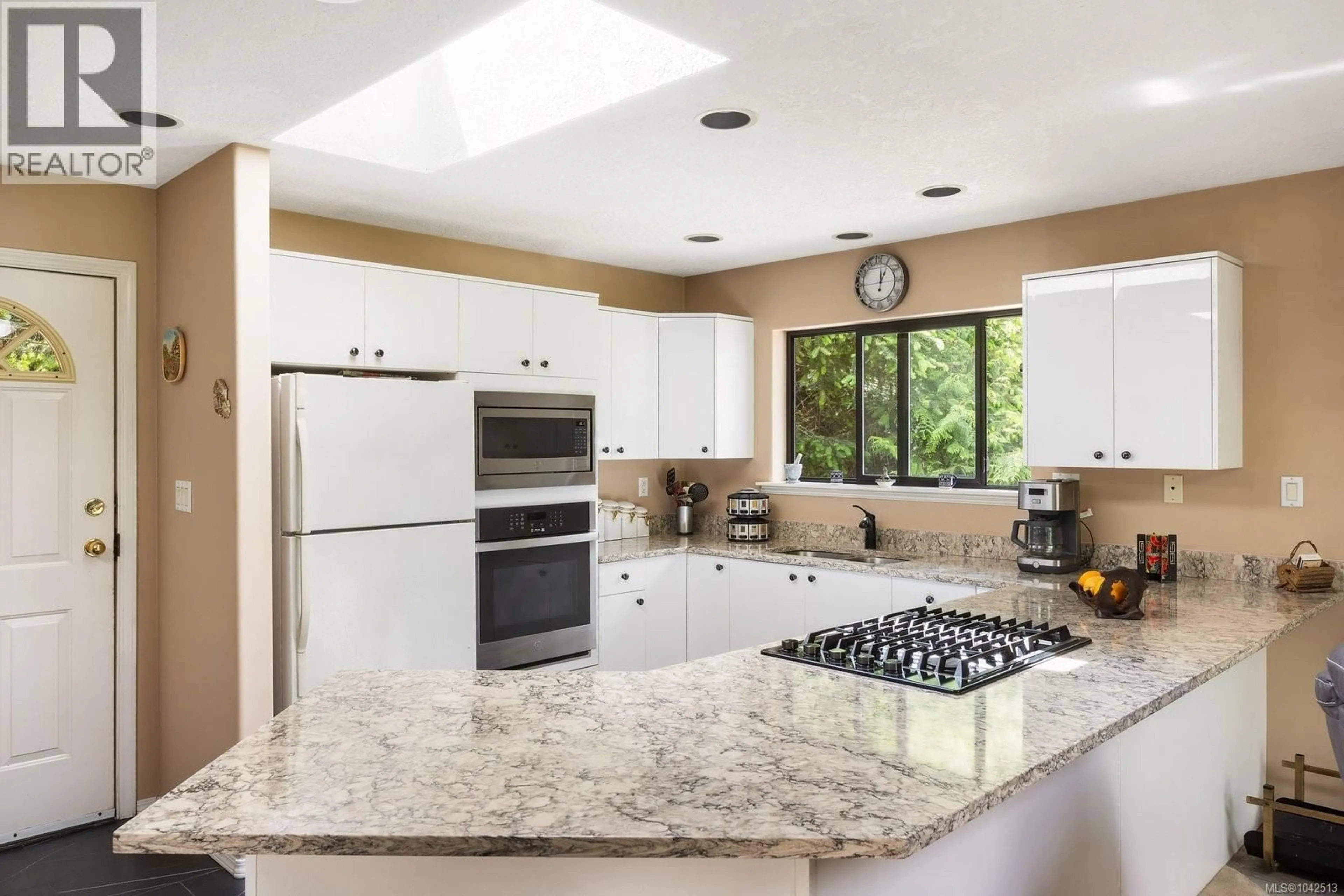 Contemporary kitchen, ceramic/tile floor for 7084 WILLIS POINT ROAD, Central Saanich British Columbia V9E2A1