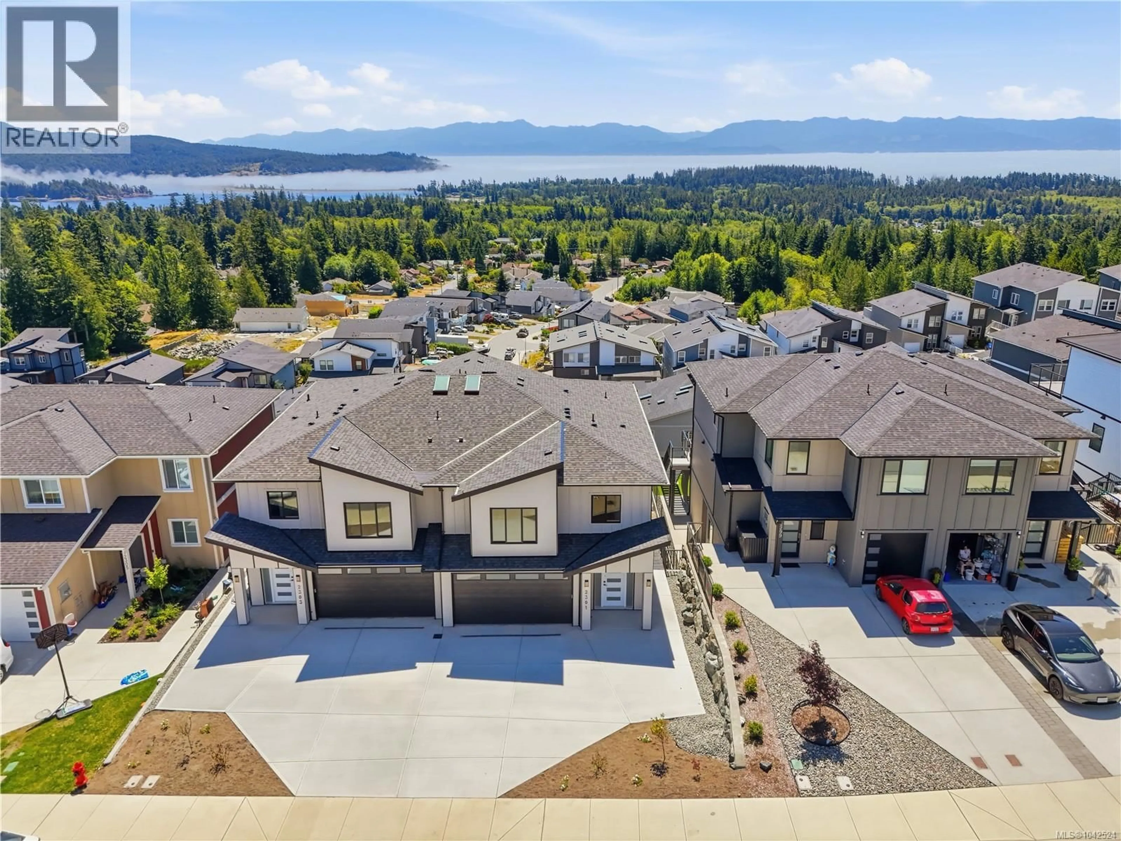 A pic from outside/outdoor area/front of a property/back of a property/a pic from drone, water/lake/river/ocean view for 2301 HUDSON TERRACE, Sooke British Columbia V9Z1R2