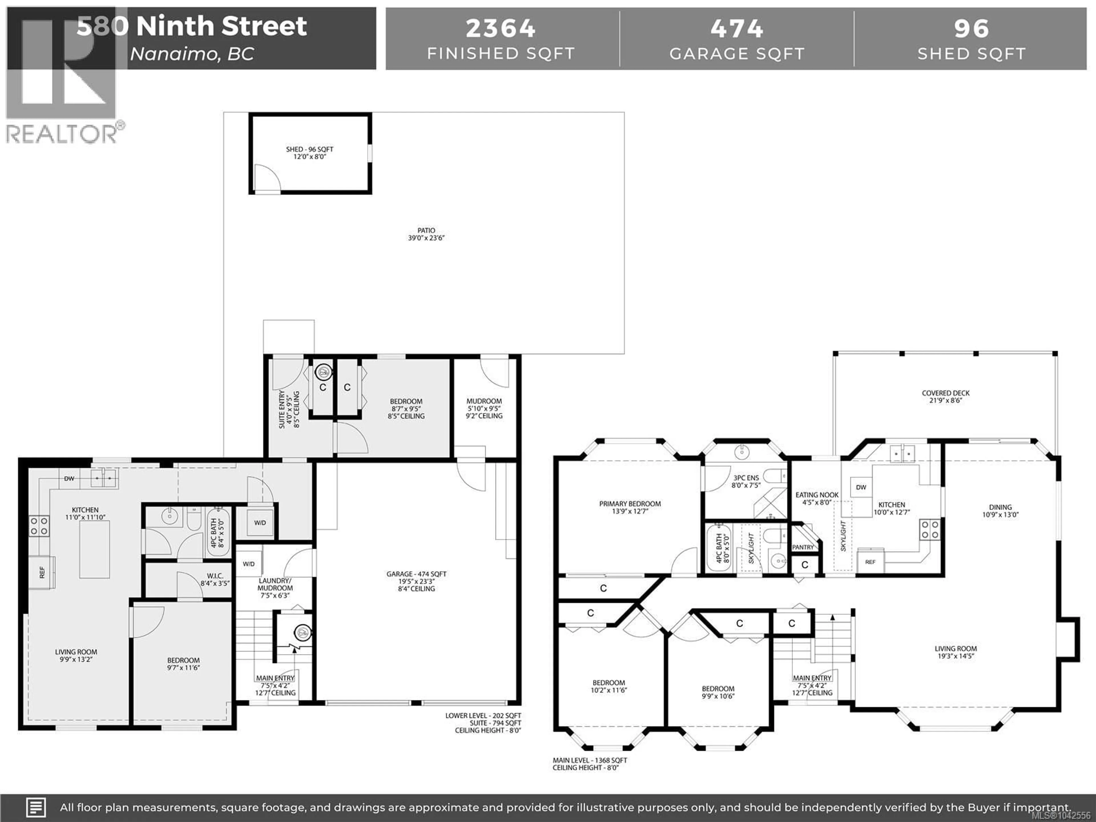 Floor plan for 580 NINTH STREET, Nanaimo British Columbia V9R6G5