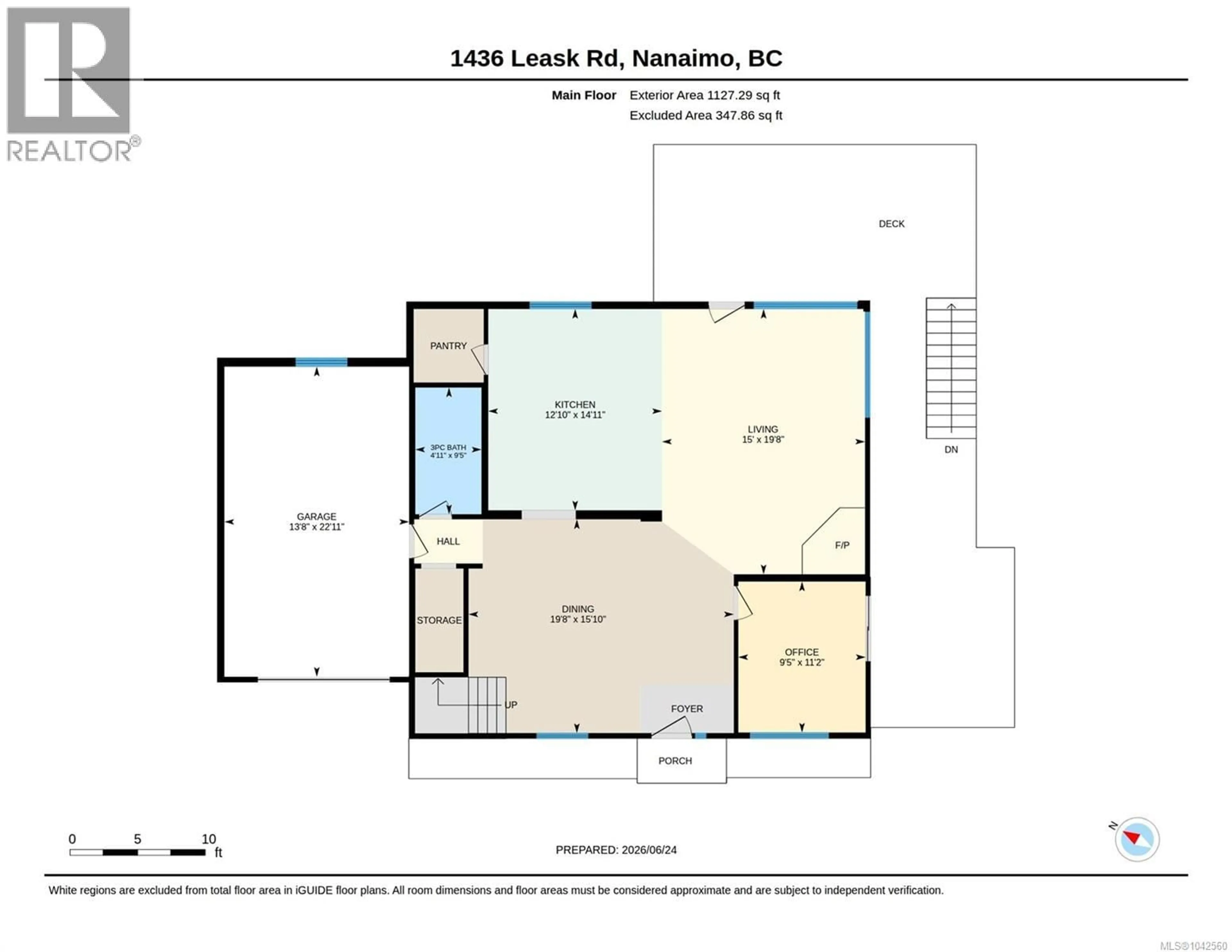 Floor plan for 1436 LEASK ROAD, Nanaimo British Columbia V9X1P8