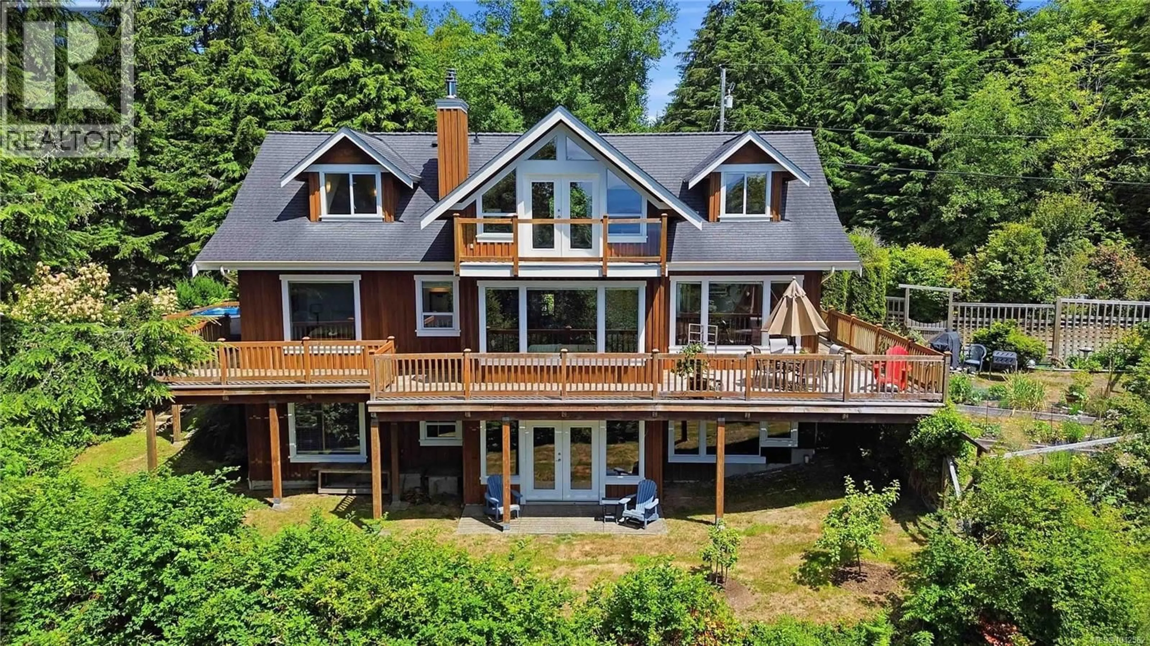 A pic from outside/outdoor area/front of a property/back of a property/a pic from drone, water/lake/river/ocean view for 4570 OTTER POINT PLACE, Sooke British Columbia V9Z0K5