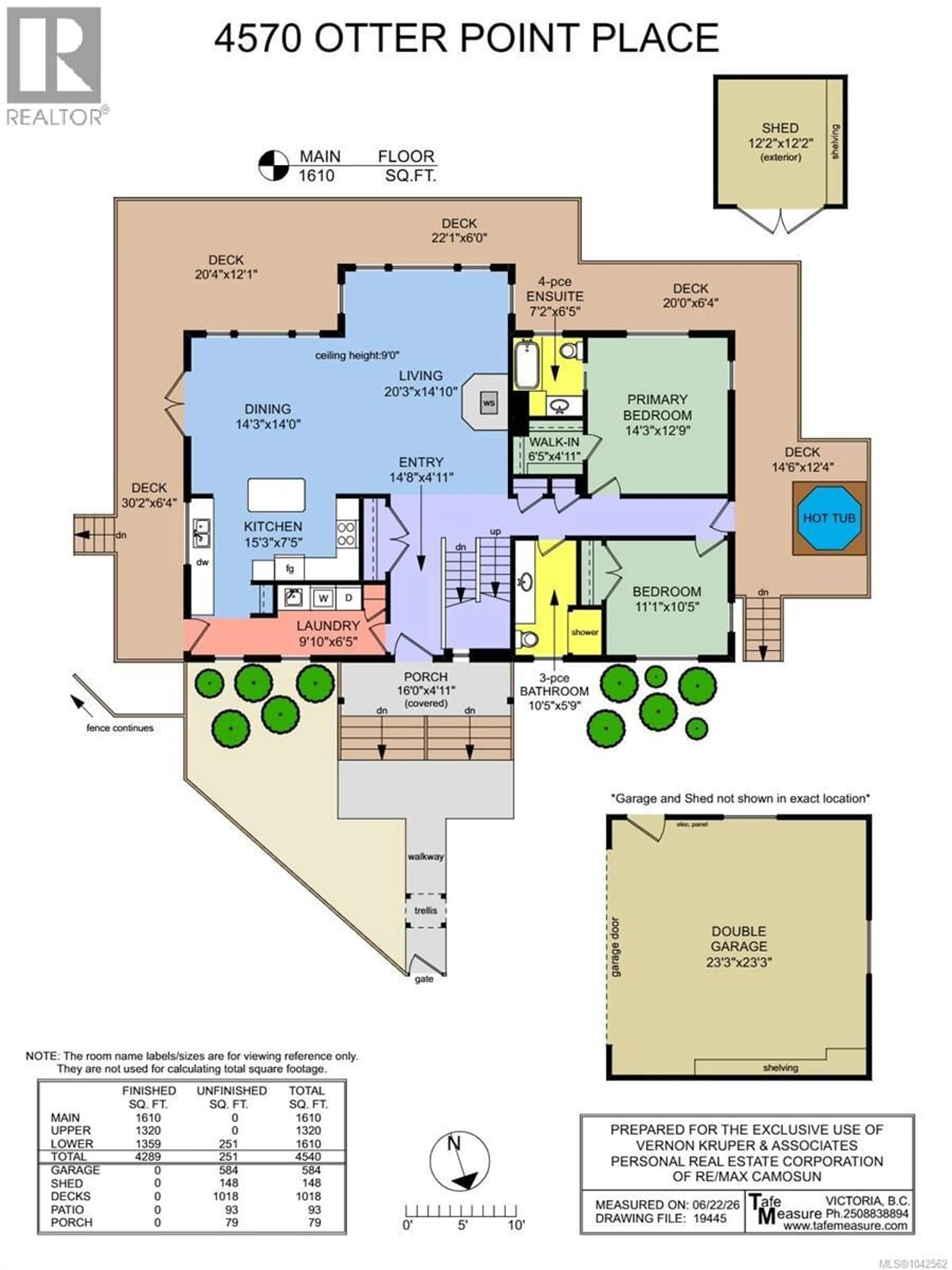 Floor plan for 4570 OTTER POINT PLACE, Sooke British Columbia V9Z0K5