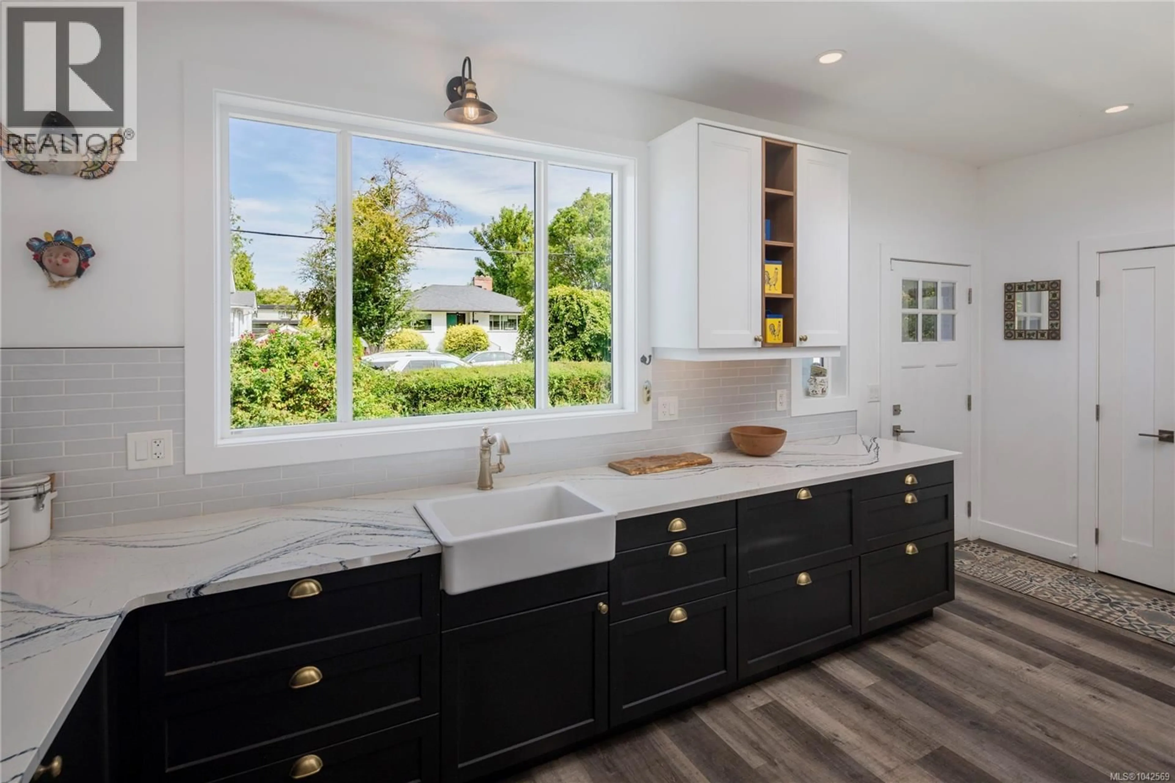 Contemporary kitchen, ceramic/tile floor for 1217 MAY STREET, Victoria British Columbia V8V2S8