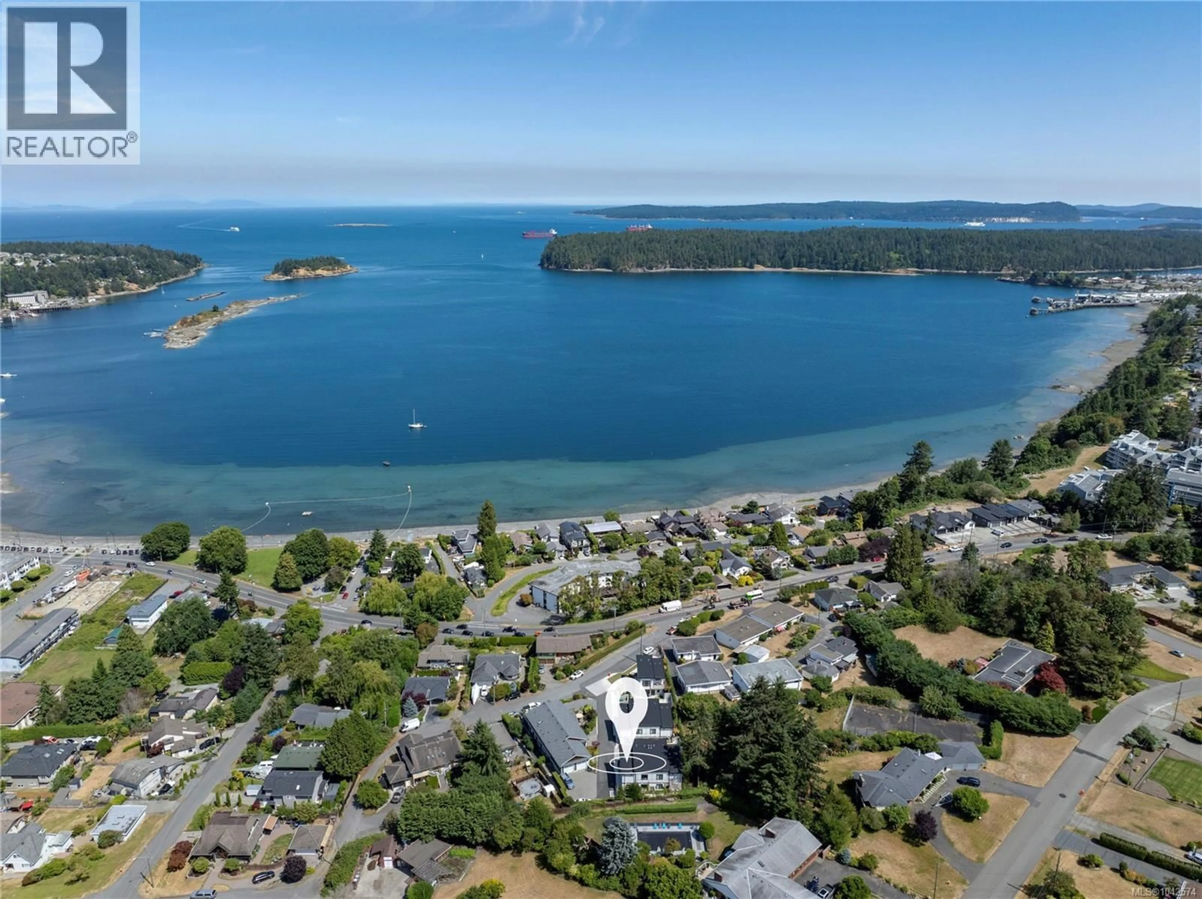 A pic from outside/outdoor area/front of a property/back of a property/a pic from drone, water/lake/river/ocean view for 2549 DOCTORS ROAD, Nanaimo British Columbia V9S3V4