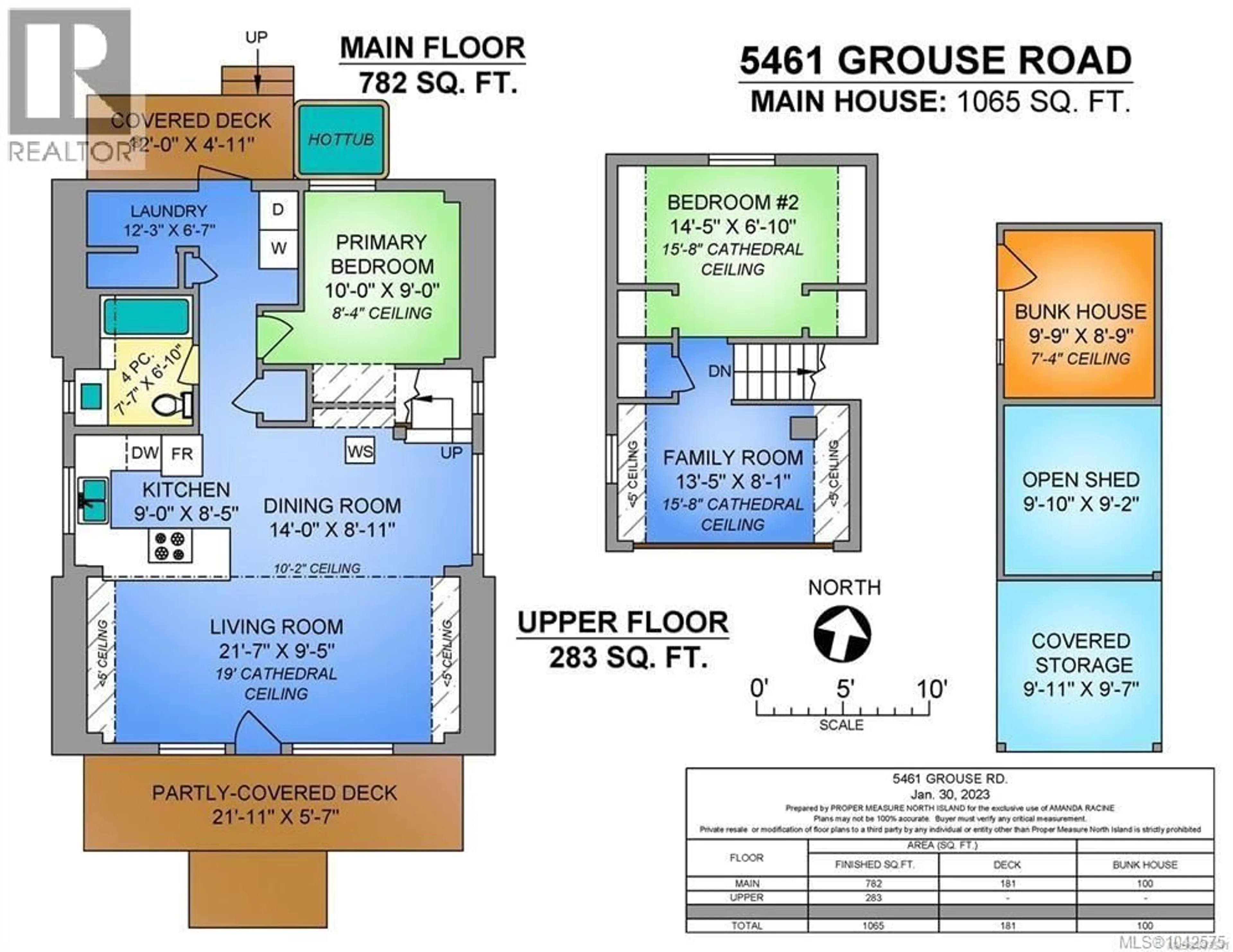 Floor plan for 5461 GROUSE ROAD, Courtenay British Columbia V9J1L2