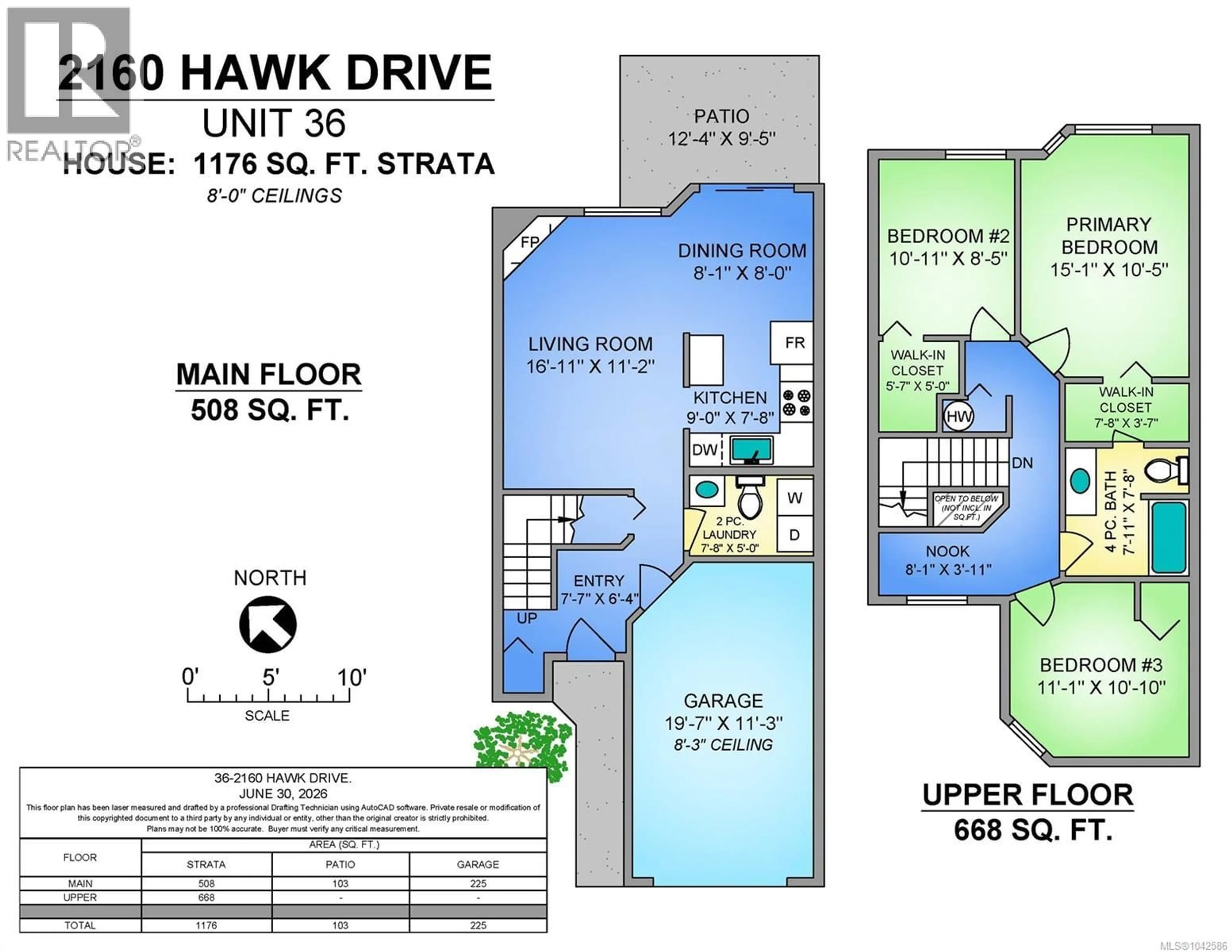 Floor plan for 36 - 2160 HAWK DRIVE, Courtenay British Columbia V9N9B2