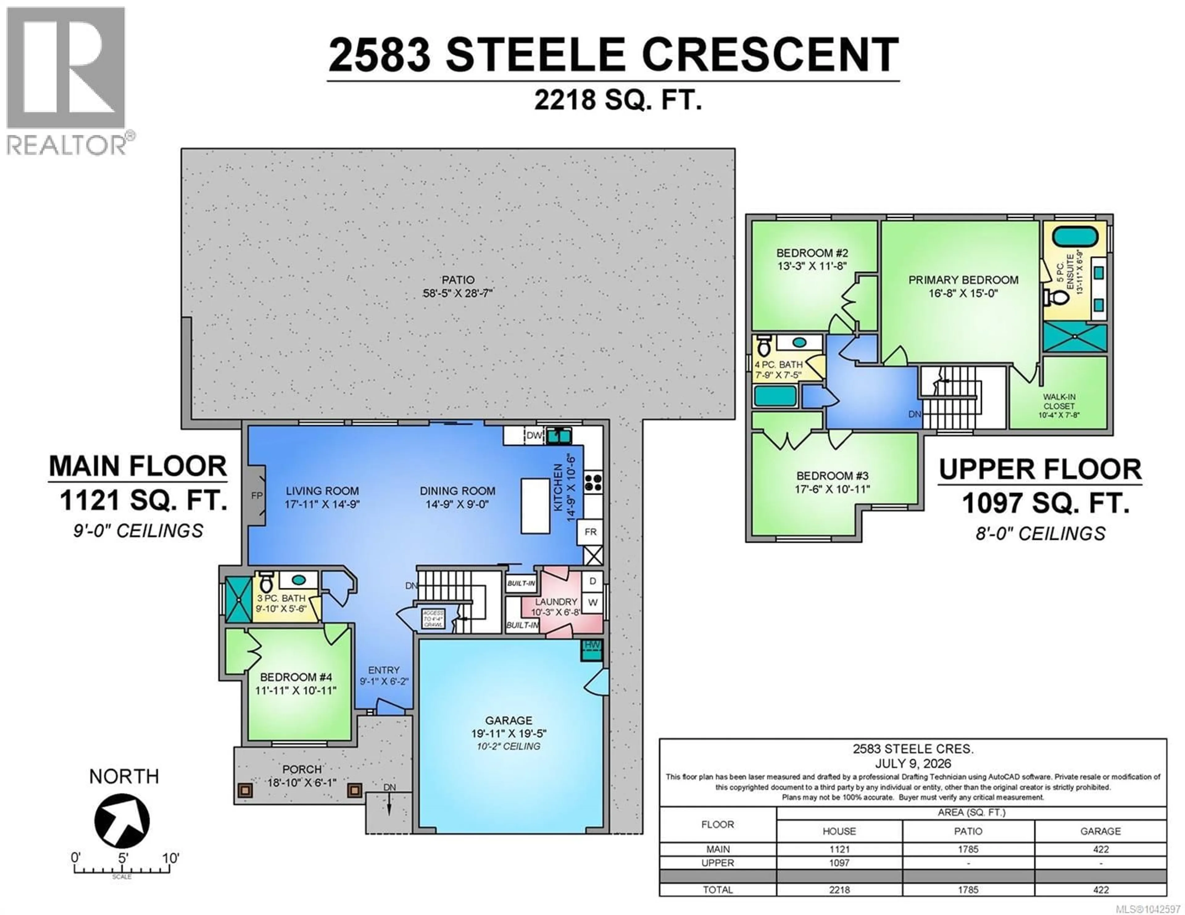Floor plan for 2583 STEELE CRESCENT, Courtenay British Columbia V9N0C3