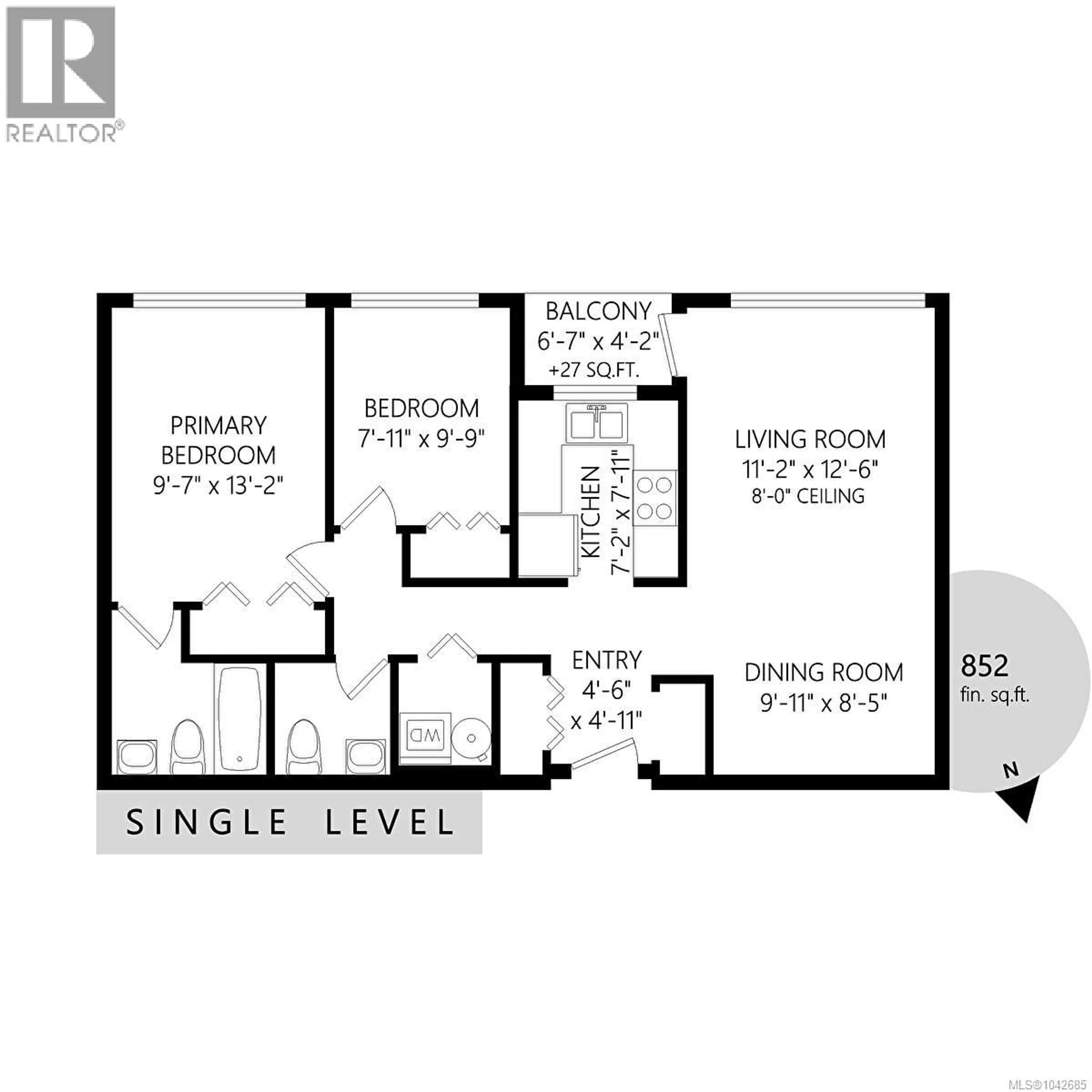Floor plan for 409 - 3460 QUADRA STREET, Saanich British Columbia V8X1G6