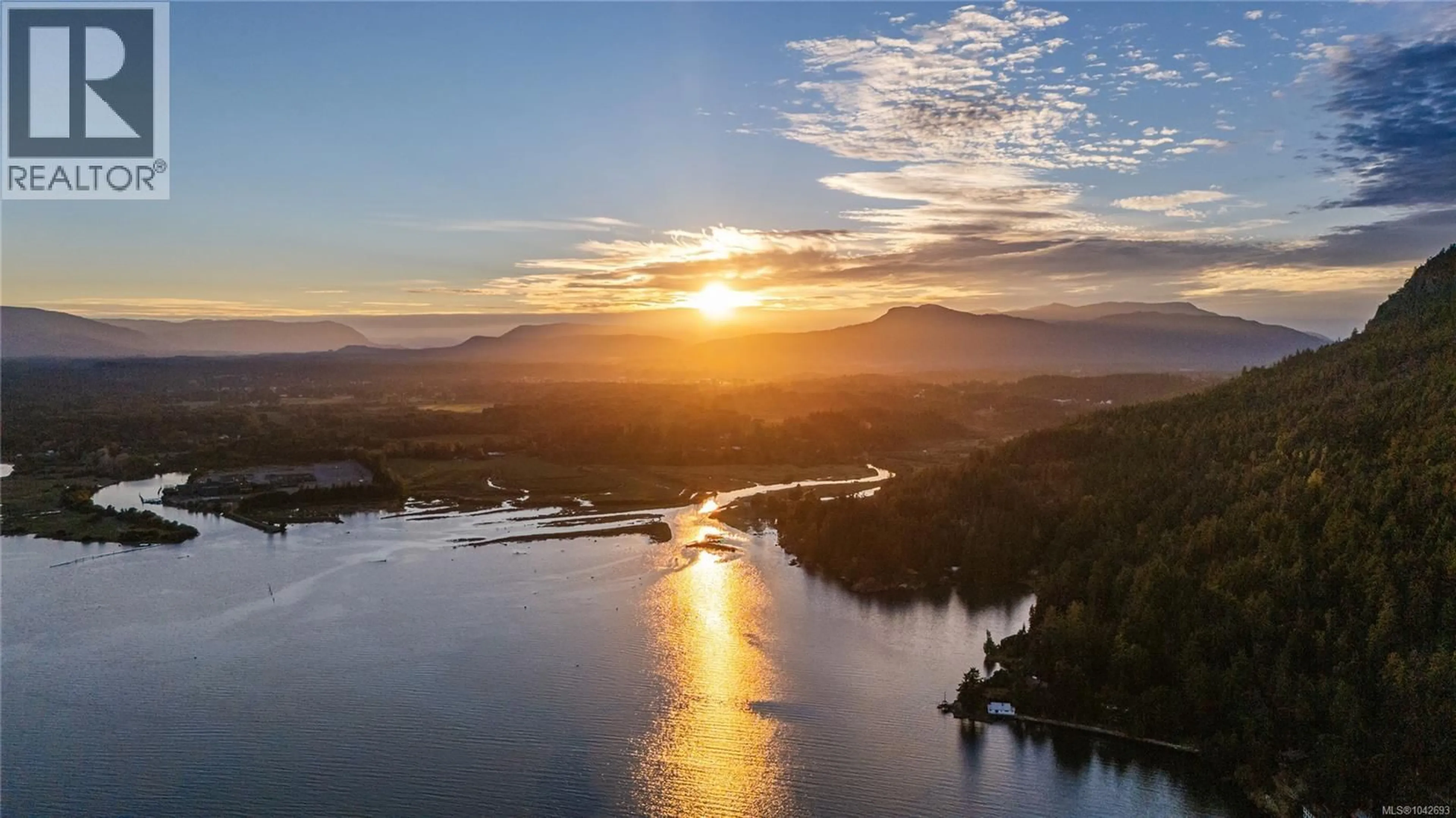 A pic from outside/outdoor area/front of a property/back of a property/a pic from drone, water/lake/river/ocean view for 939 KHENIPSEN ROAD, Cowichan Bay British Columbia V9L5L3