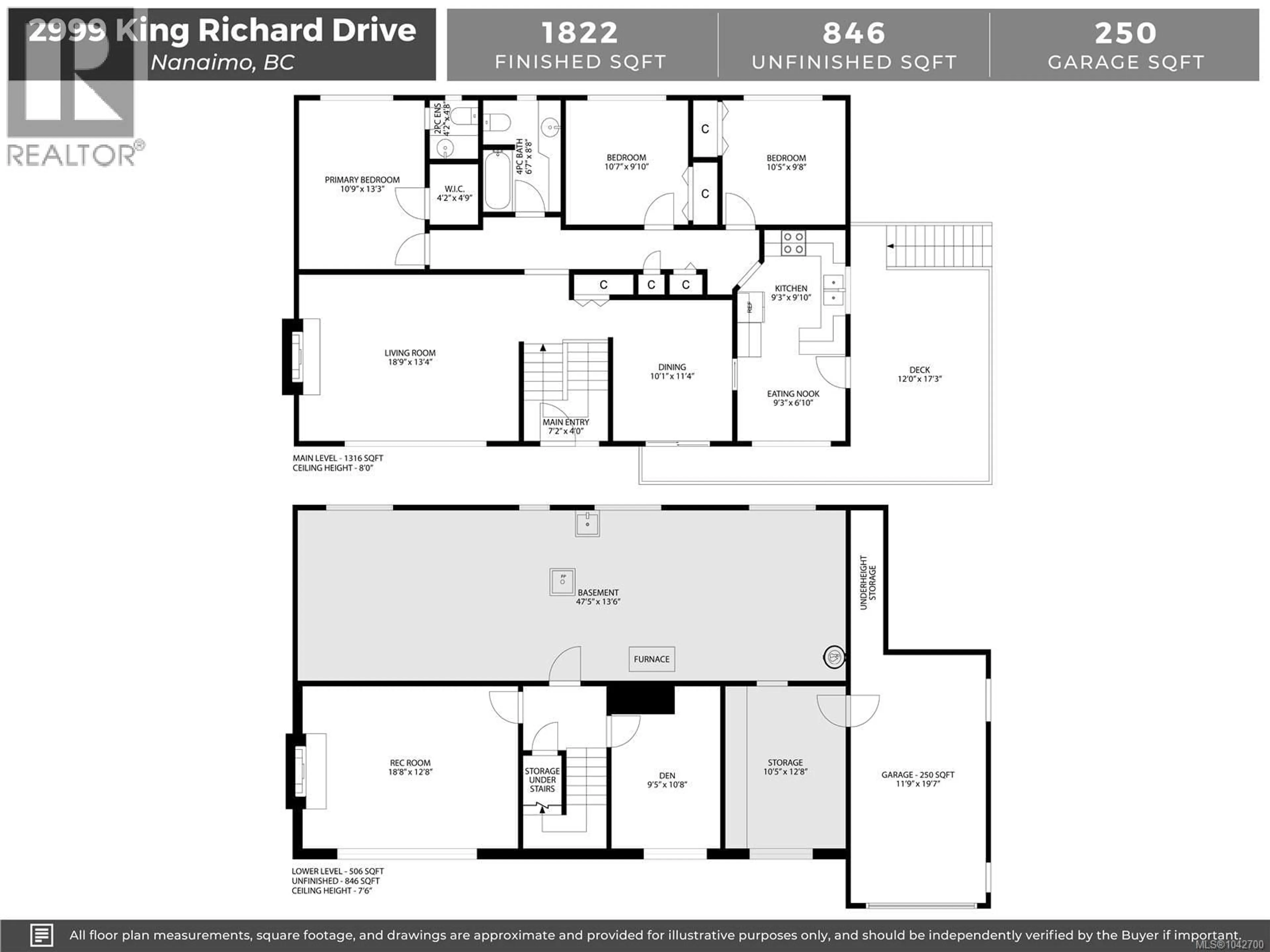 Floor plan for 2999 KING RICHARD DRIVE, Nanaimo British Columbia V9T1J5