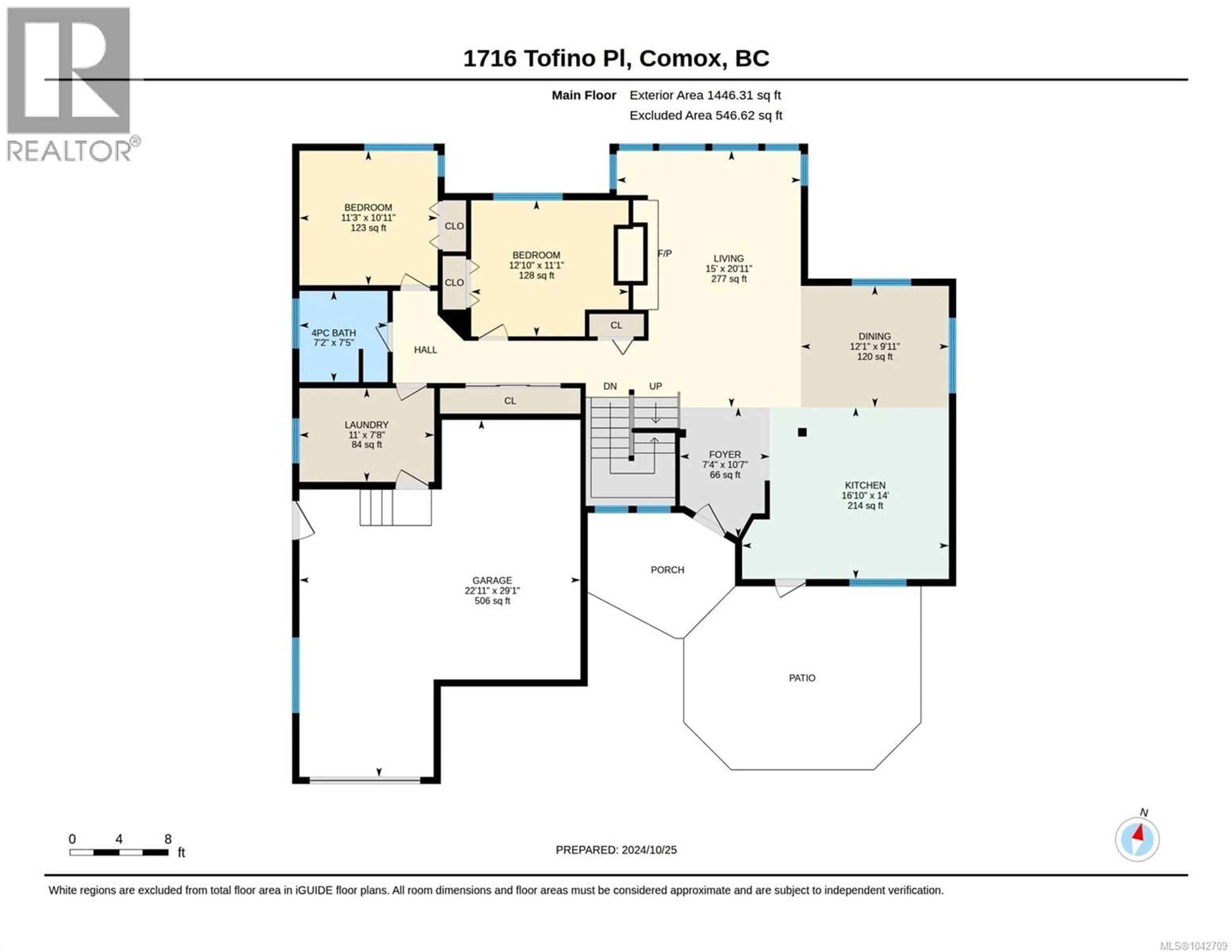 Floor plan for 1716 TOFINO PLACE, Comox British Columbia V9M1B8
